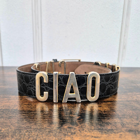 Moschino | Cintura vintage "Ciao ciao ciao" 1990