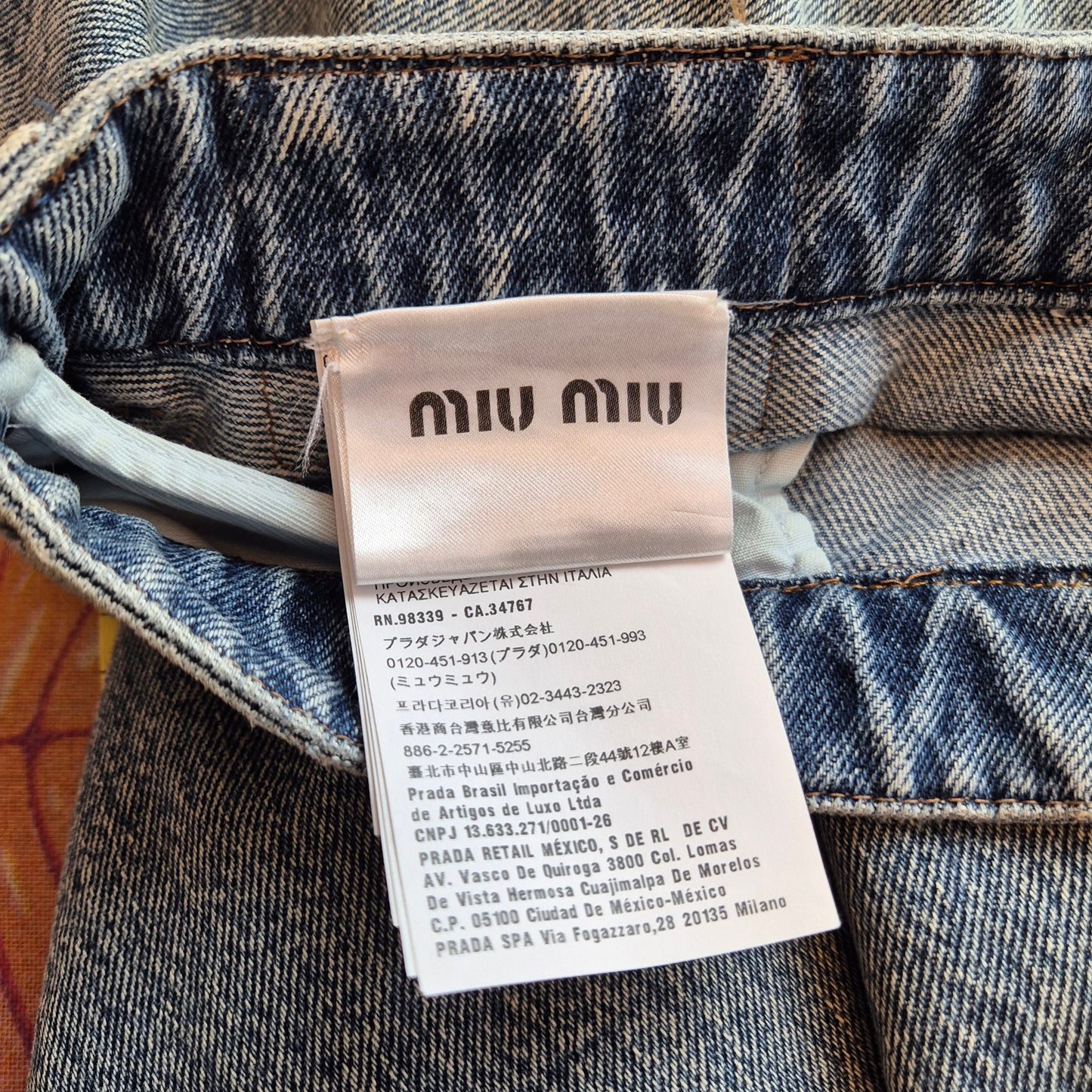 Miu Miu | Gonna a ruota in denim