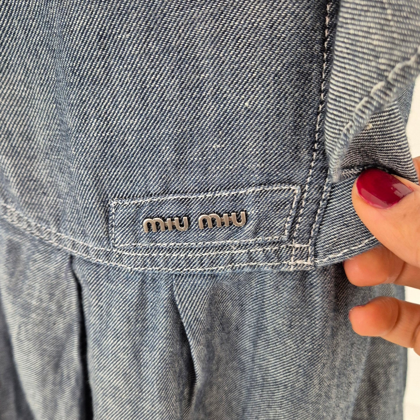 Miu Miu | Abito salopette denim