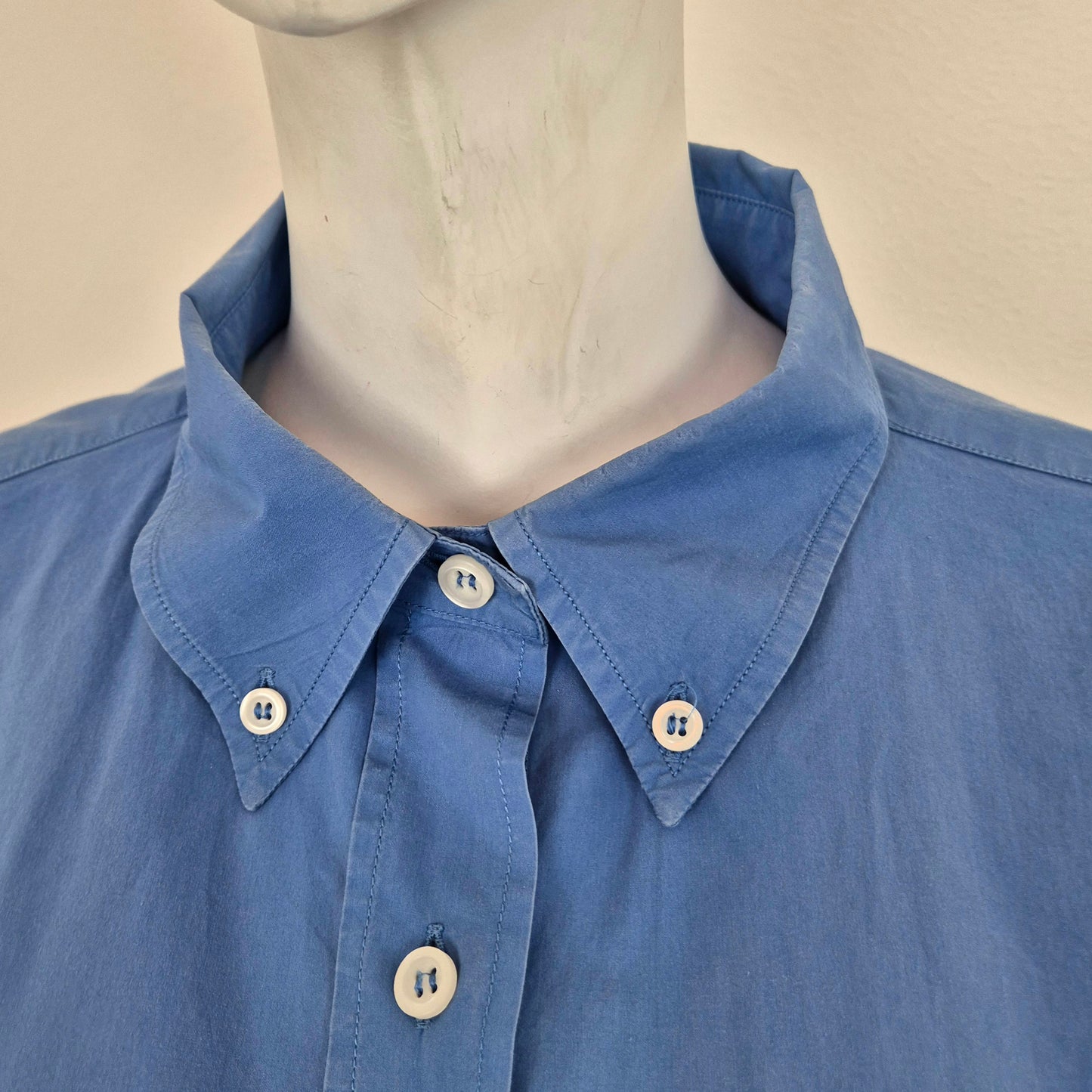 Miu Miu | Camicia azzurra logo ricamato