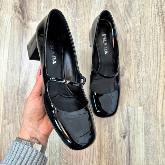 Prada | Mary jane vernice nera nr.40