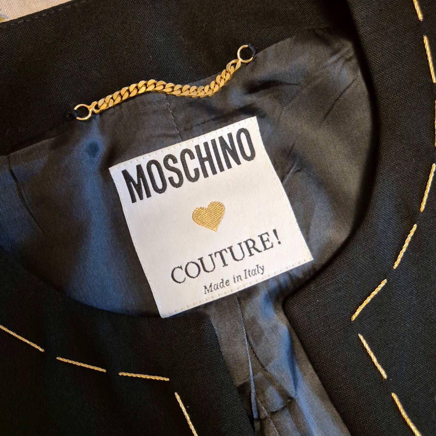 Moschino | Tailleur needle maxi bottoni 1990/91