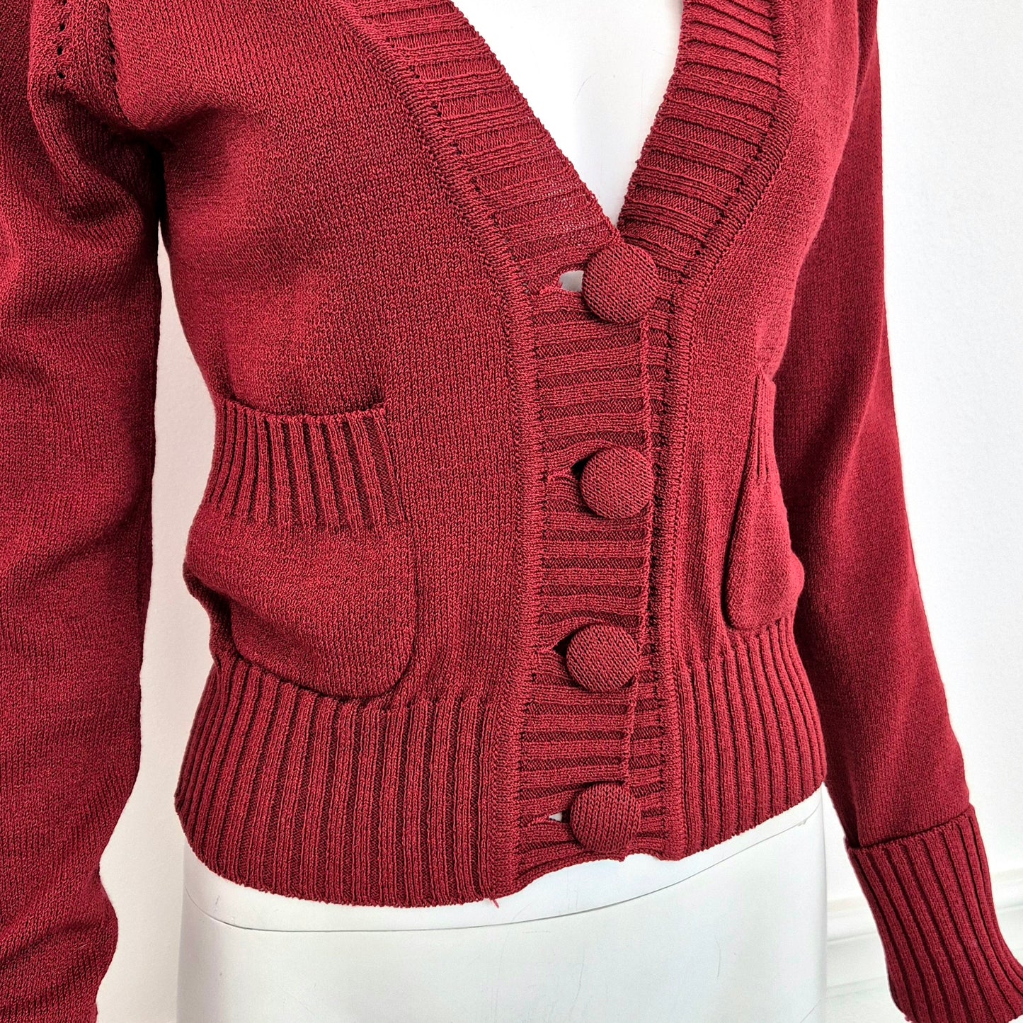 Moschino Couture | Cardigan rosso primaverile