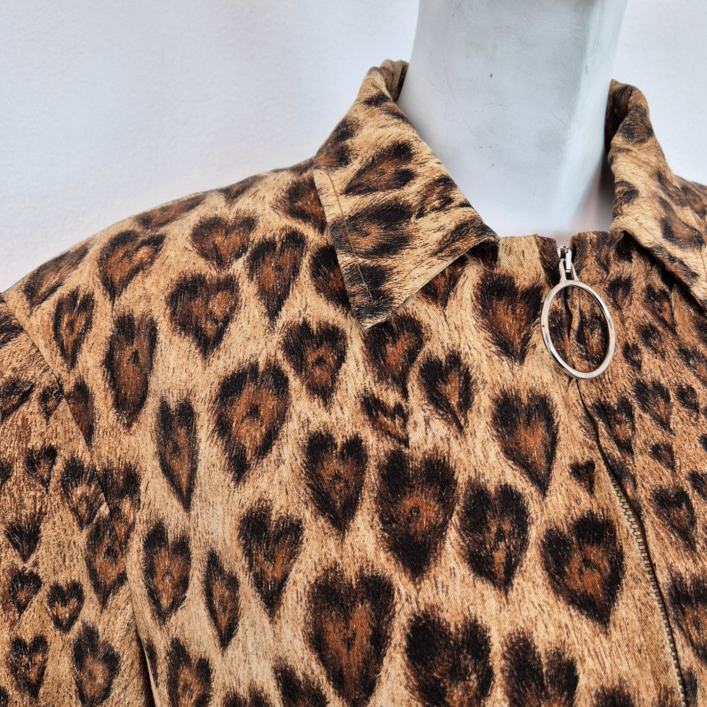 Moschino | Giacca stampa animalier cuori