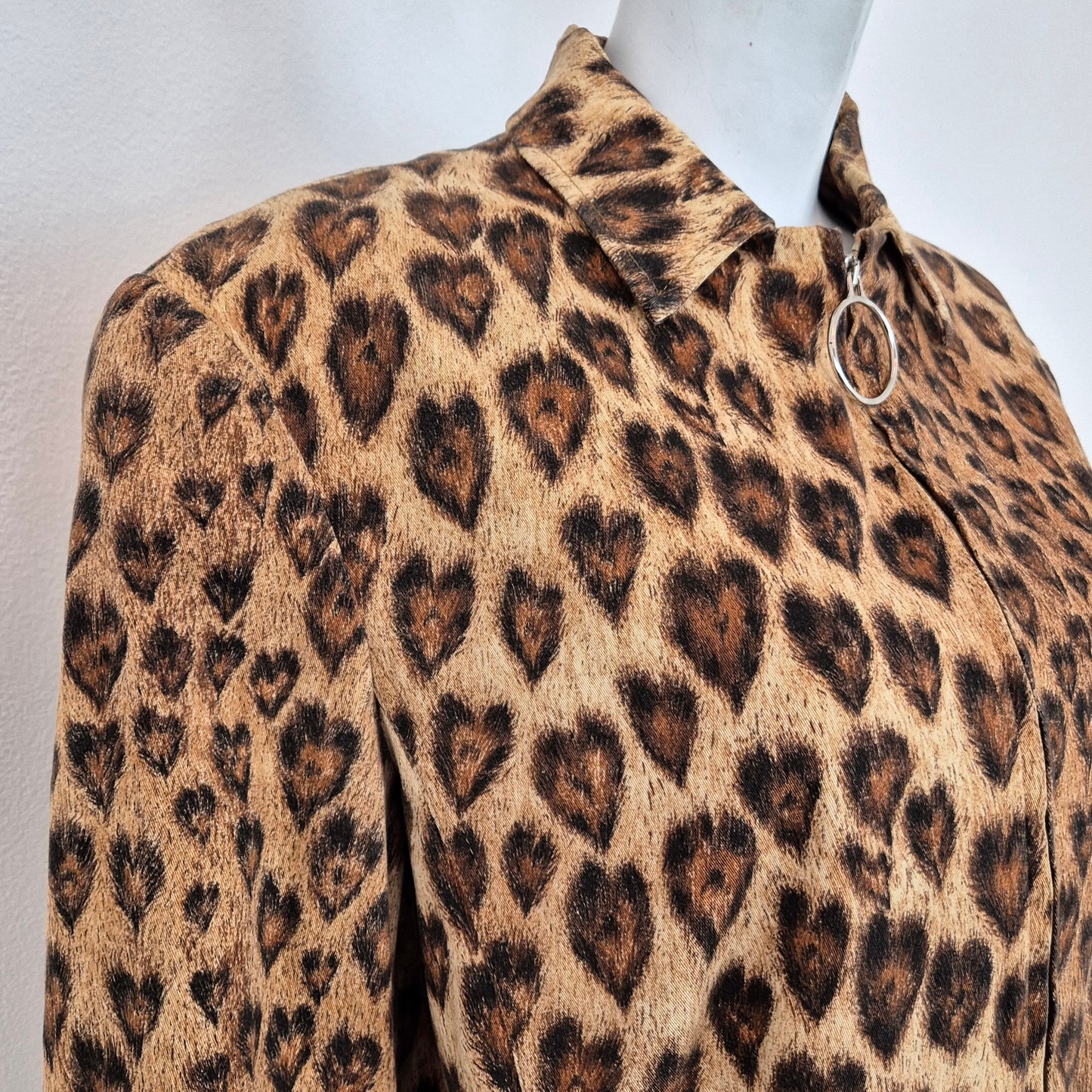 Moschino | Giacca stampa animalier cuori