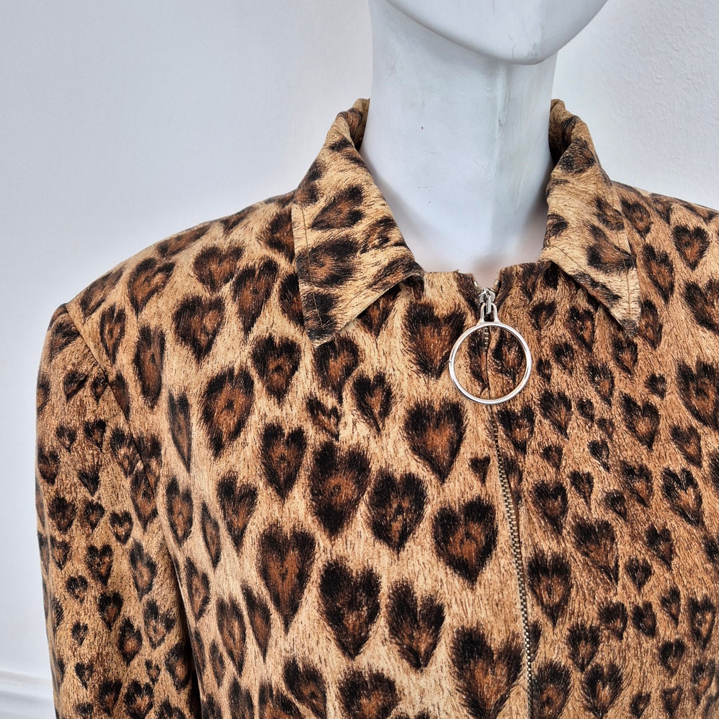 Moschino | Giacca stampa animalier cuori