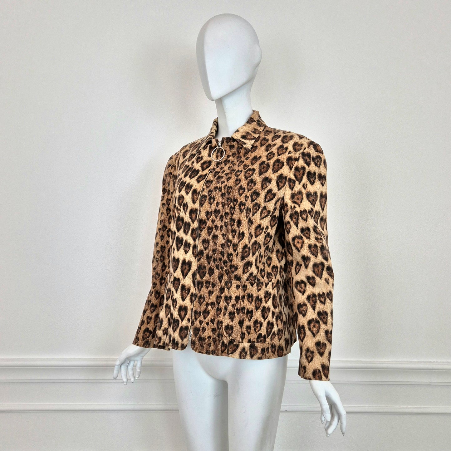 Moschino | Giacca stampa animalier cuori