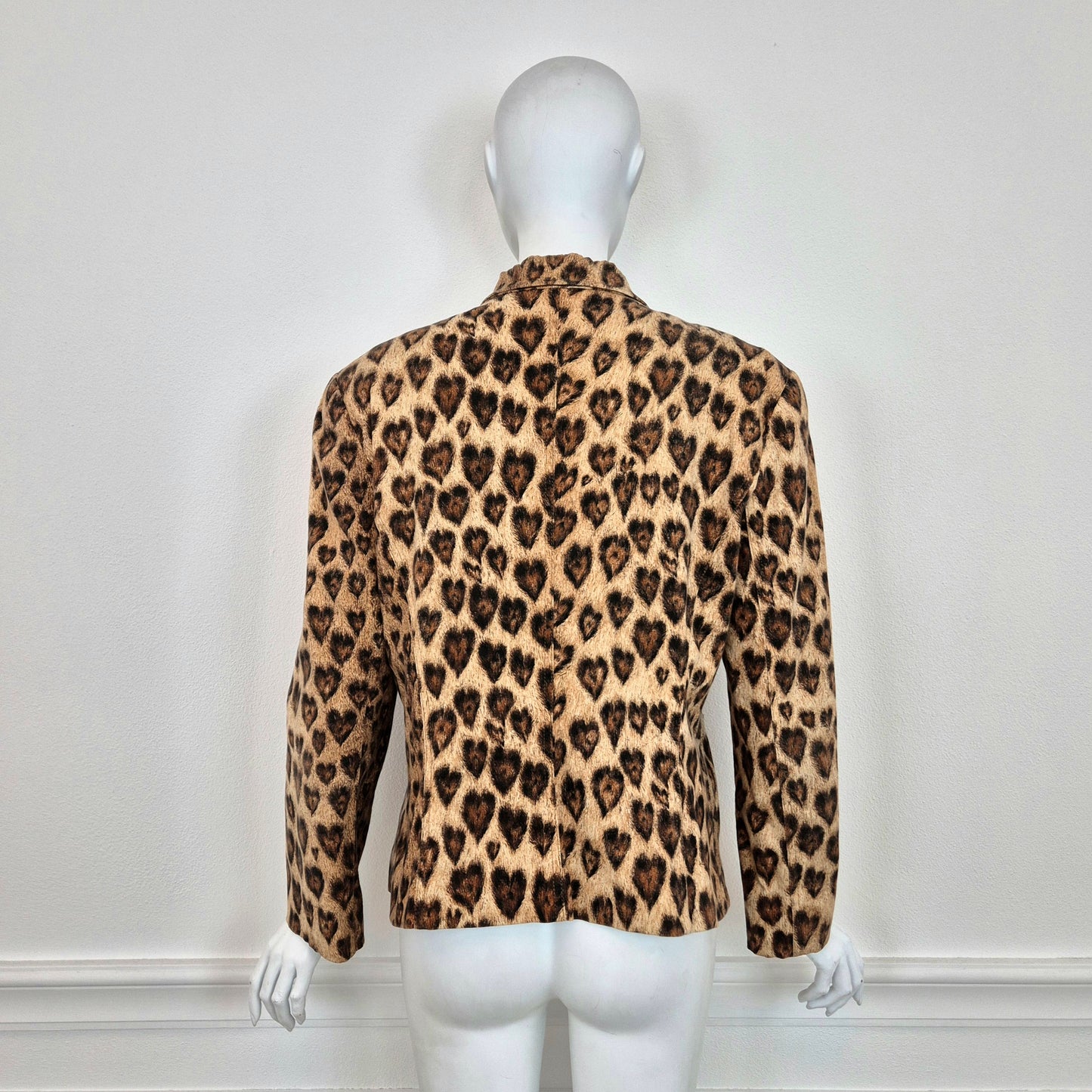 Moschino | Giacca stampa animalier cuori