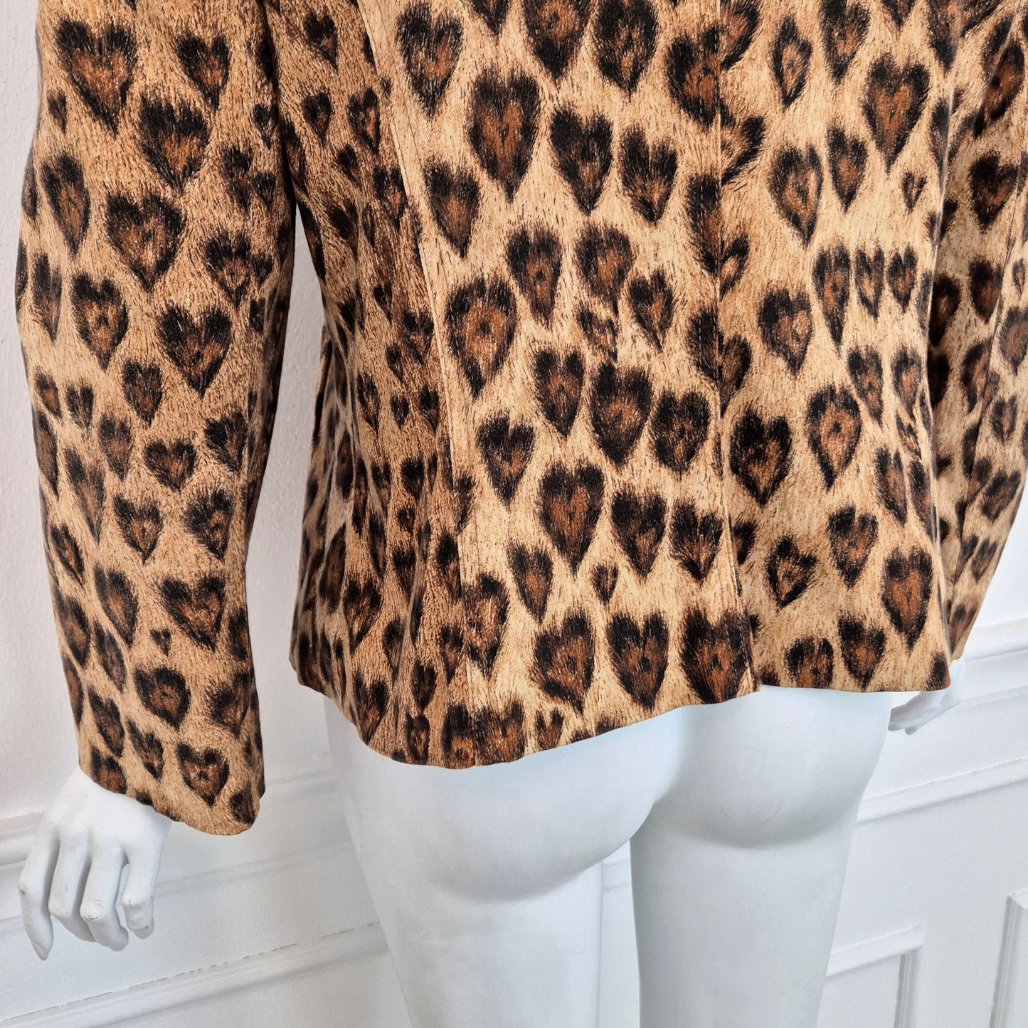 Moschino | Giacca stampa animalier cuori