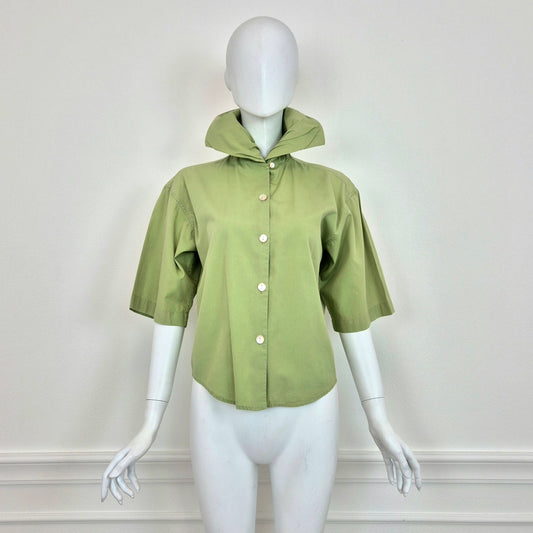 Romeo Gigli | Camicia verde pistacchio 1989