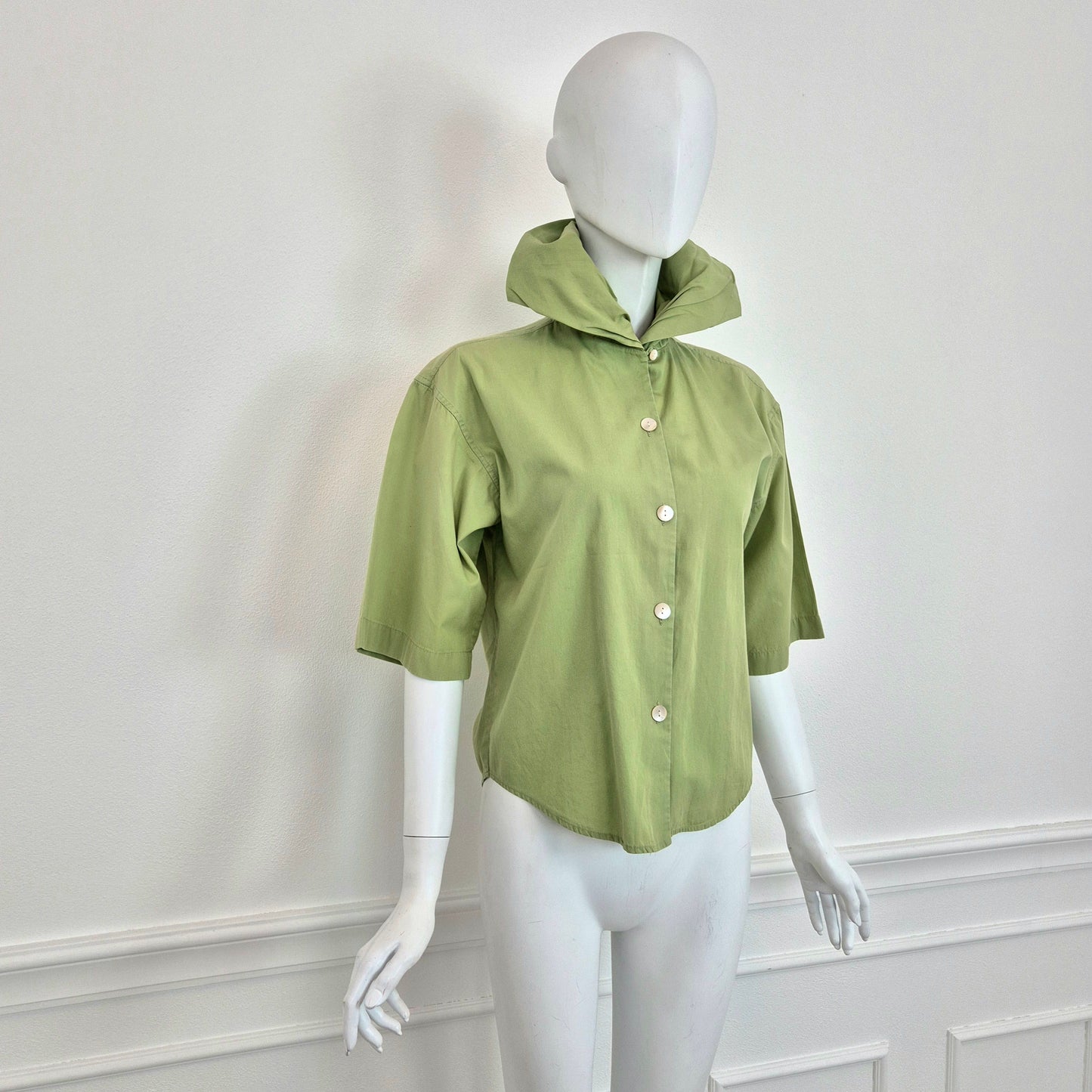 Romeo Gigli | Camicia verde pistacchio 1989