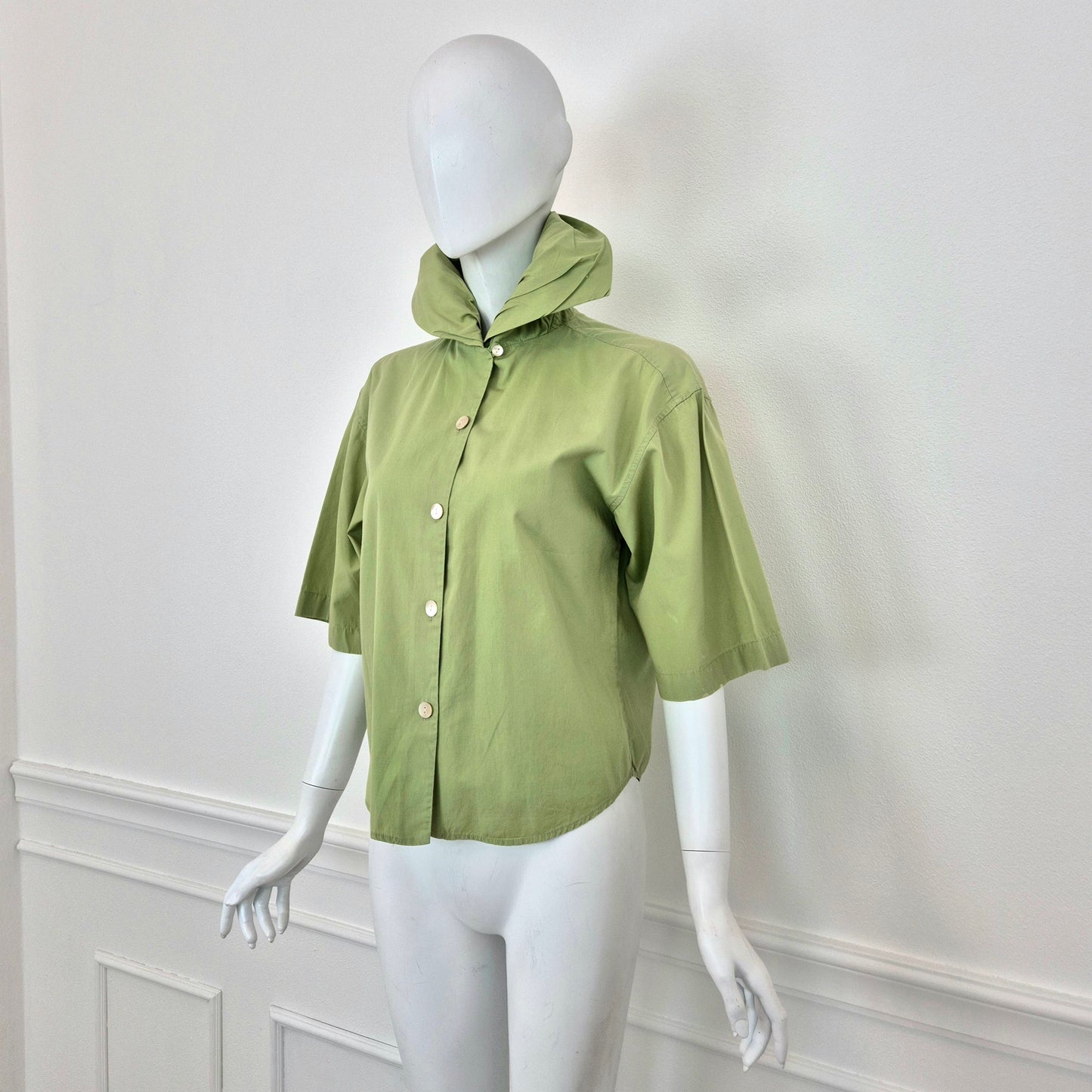 Romeo Gigli | Camicia verde pistacchio 1989