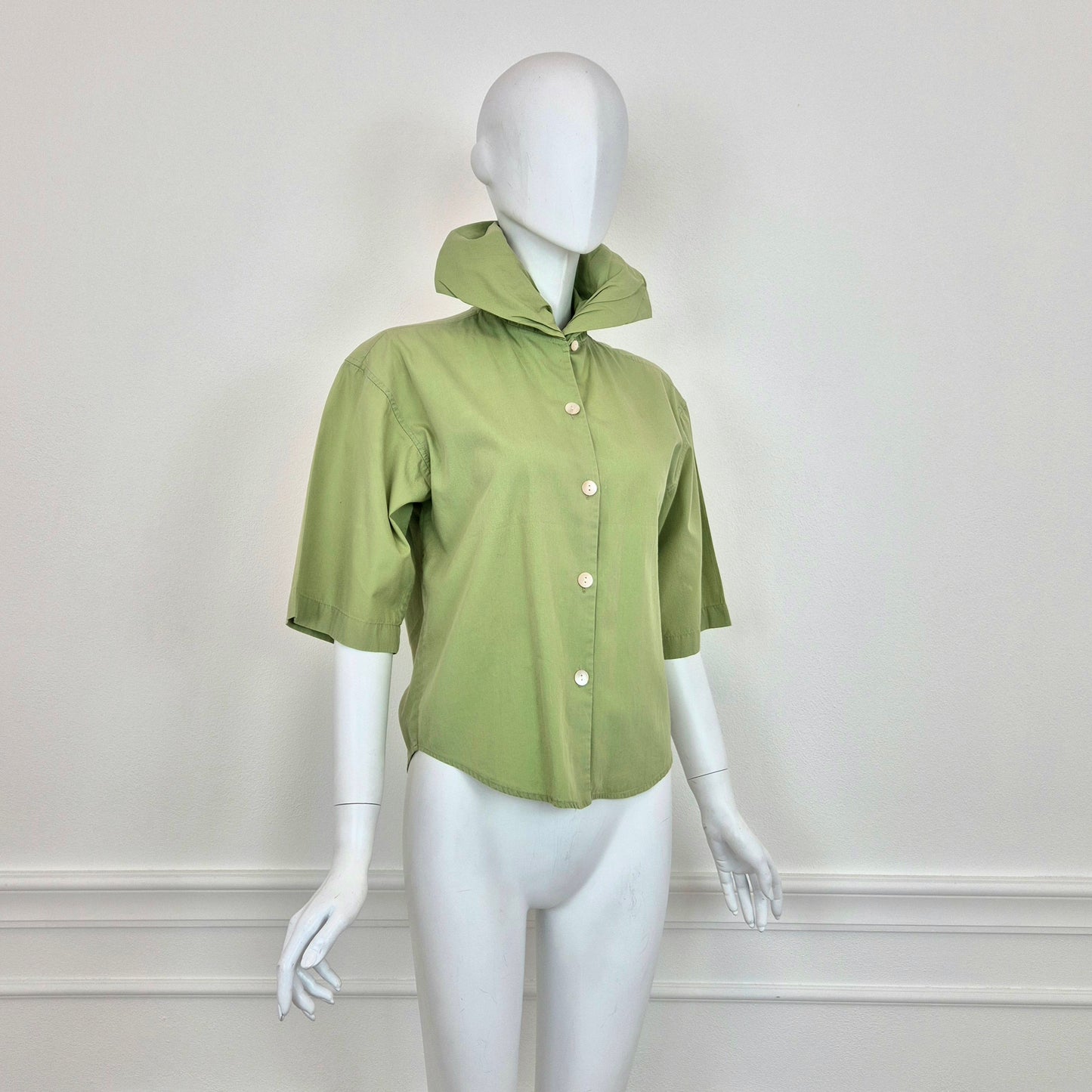 Romeo Gigli | Camicia verde pistacchio 1989