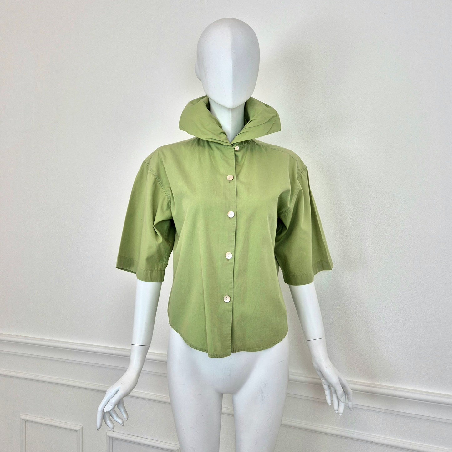 Romeo Gigli | Camicia verde pistacchio 1989