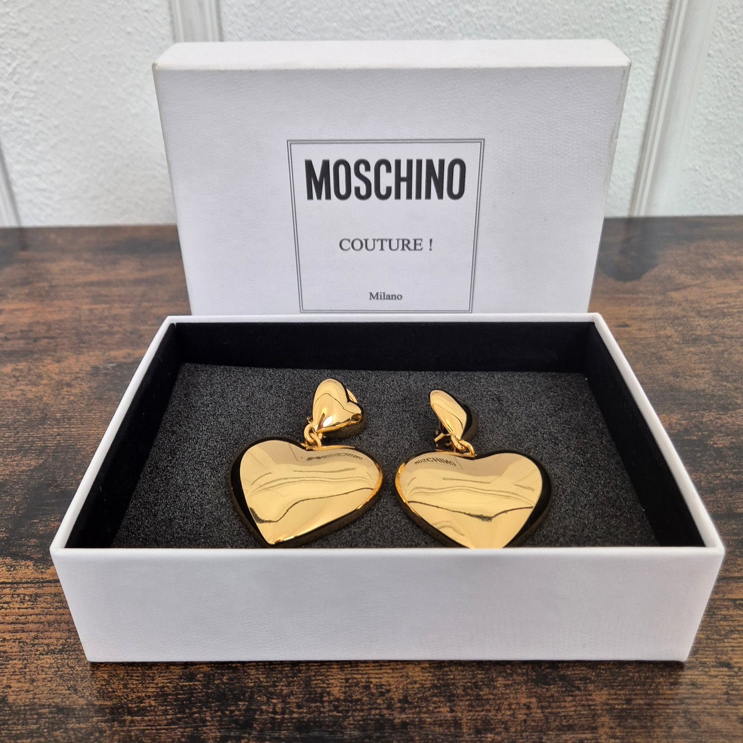 Moschino Couture | Orecchini cuore dorato