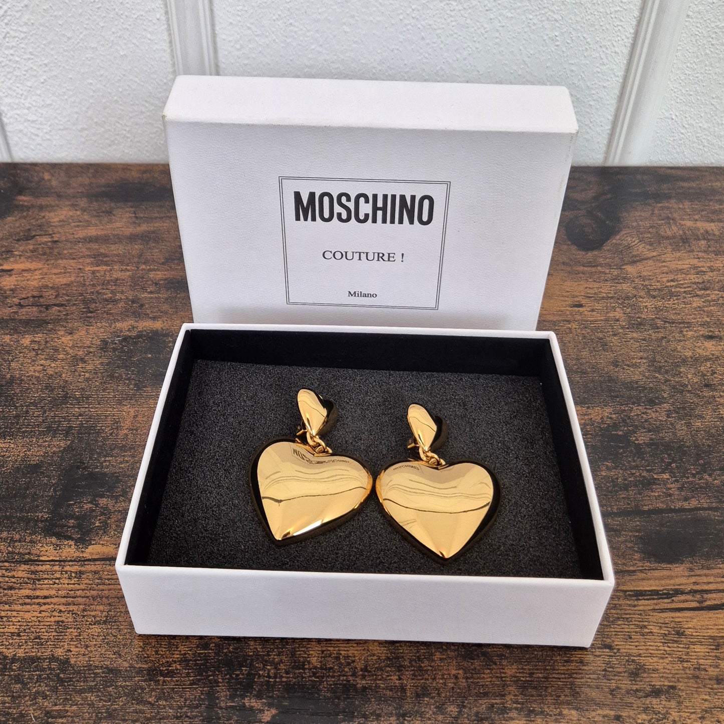 Moschino Couture | Orecchini cuore dorato