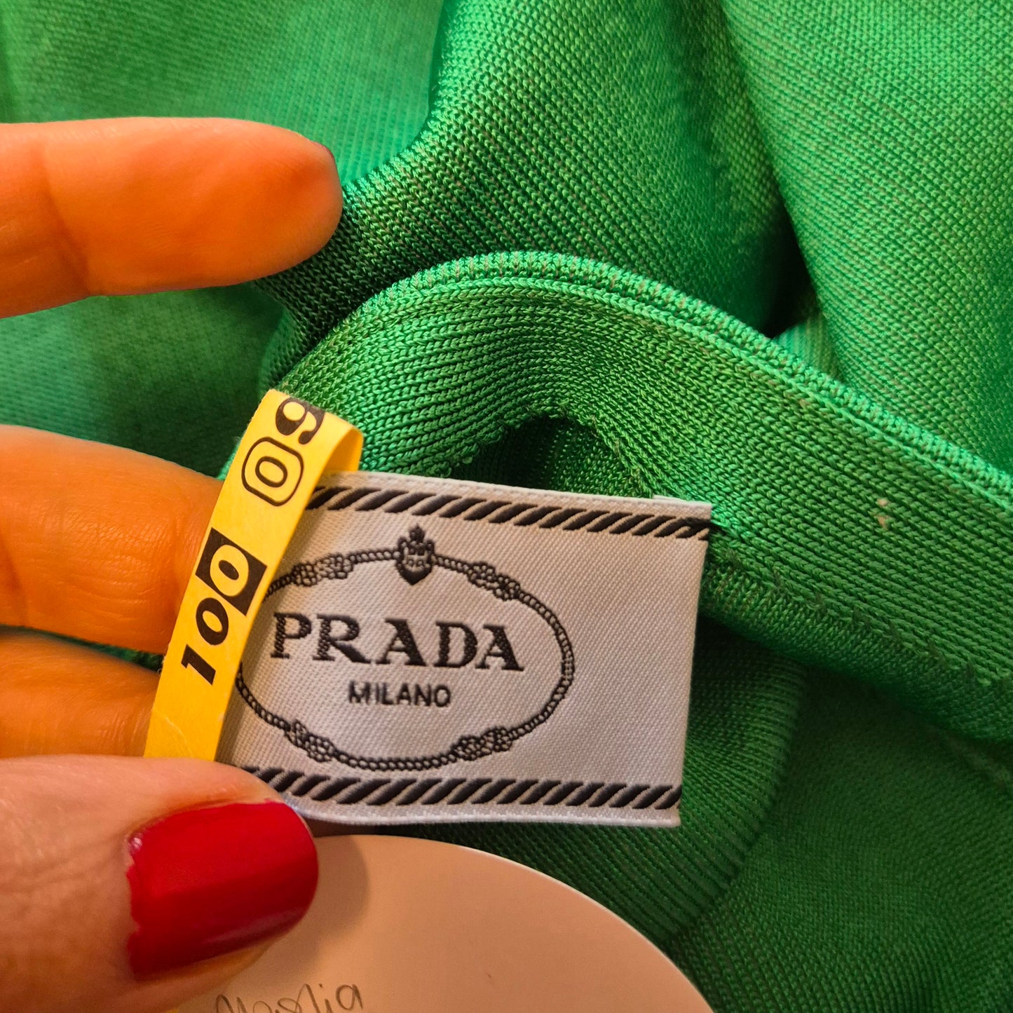 Prada | Maglia viscosa verde prato