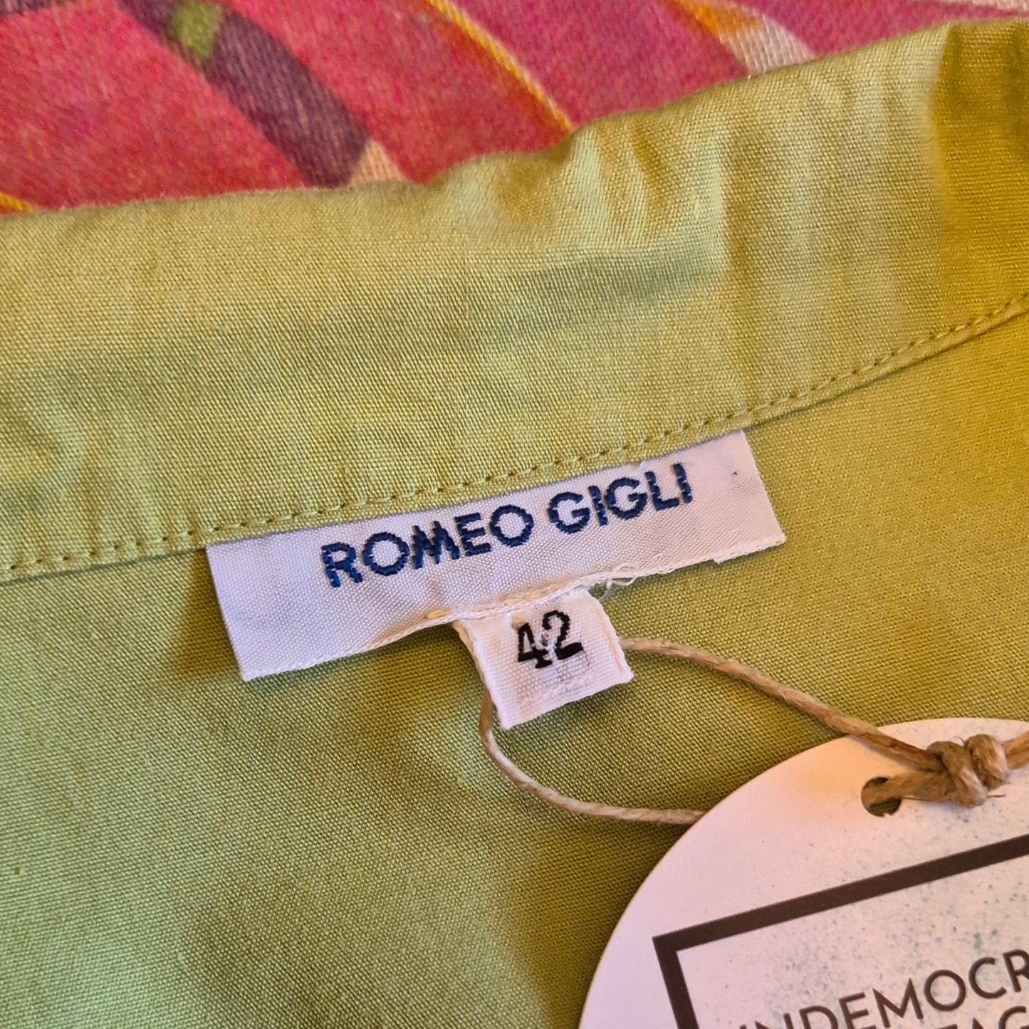 Romeo Gigli | Camicia verde pistacchio 1989