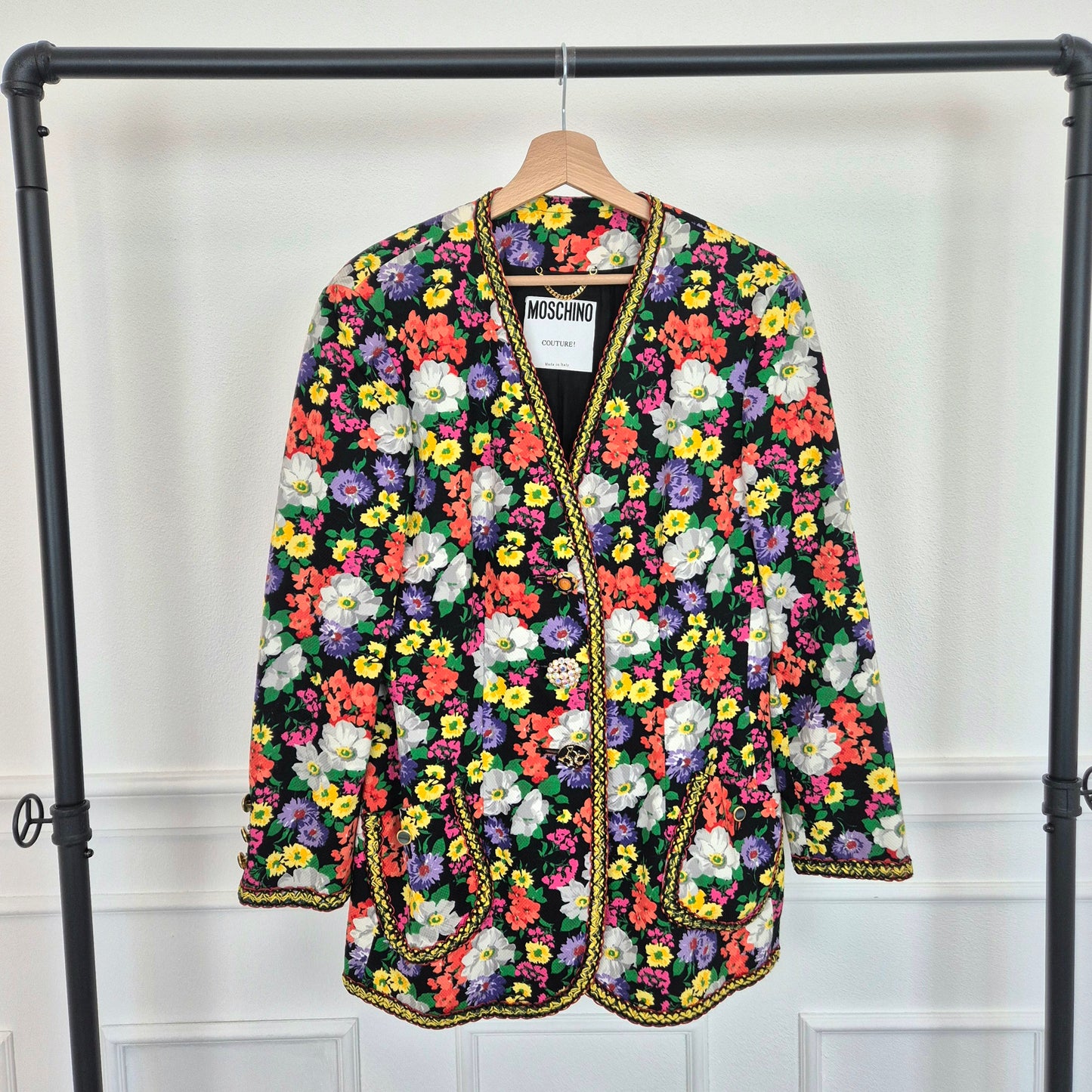 Moschino Couture | Blazer a fiori in cotone