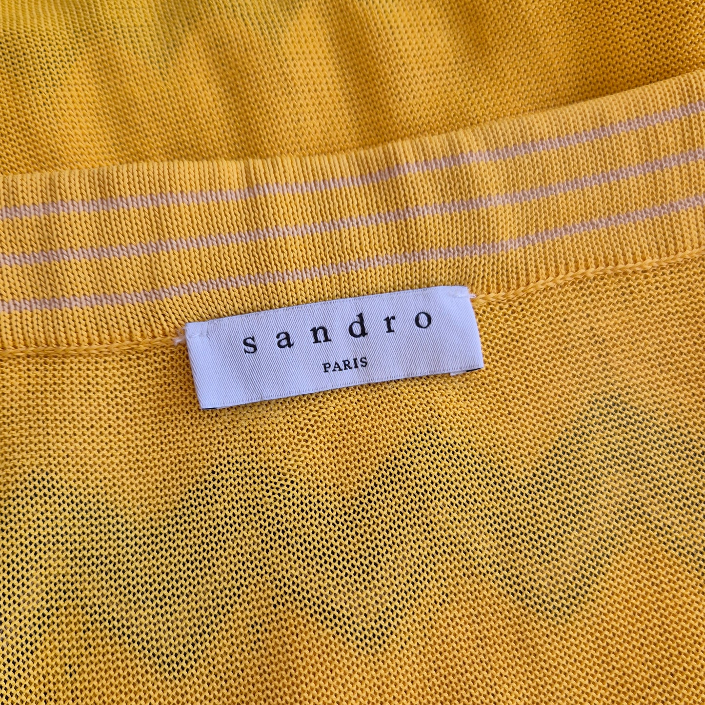 Sandro | Gonna in maglia gialla-blu