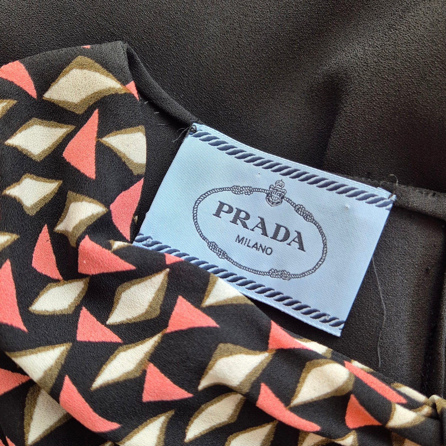 Prada | Abito stampa triangoli