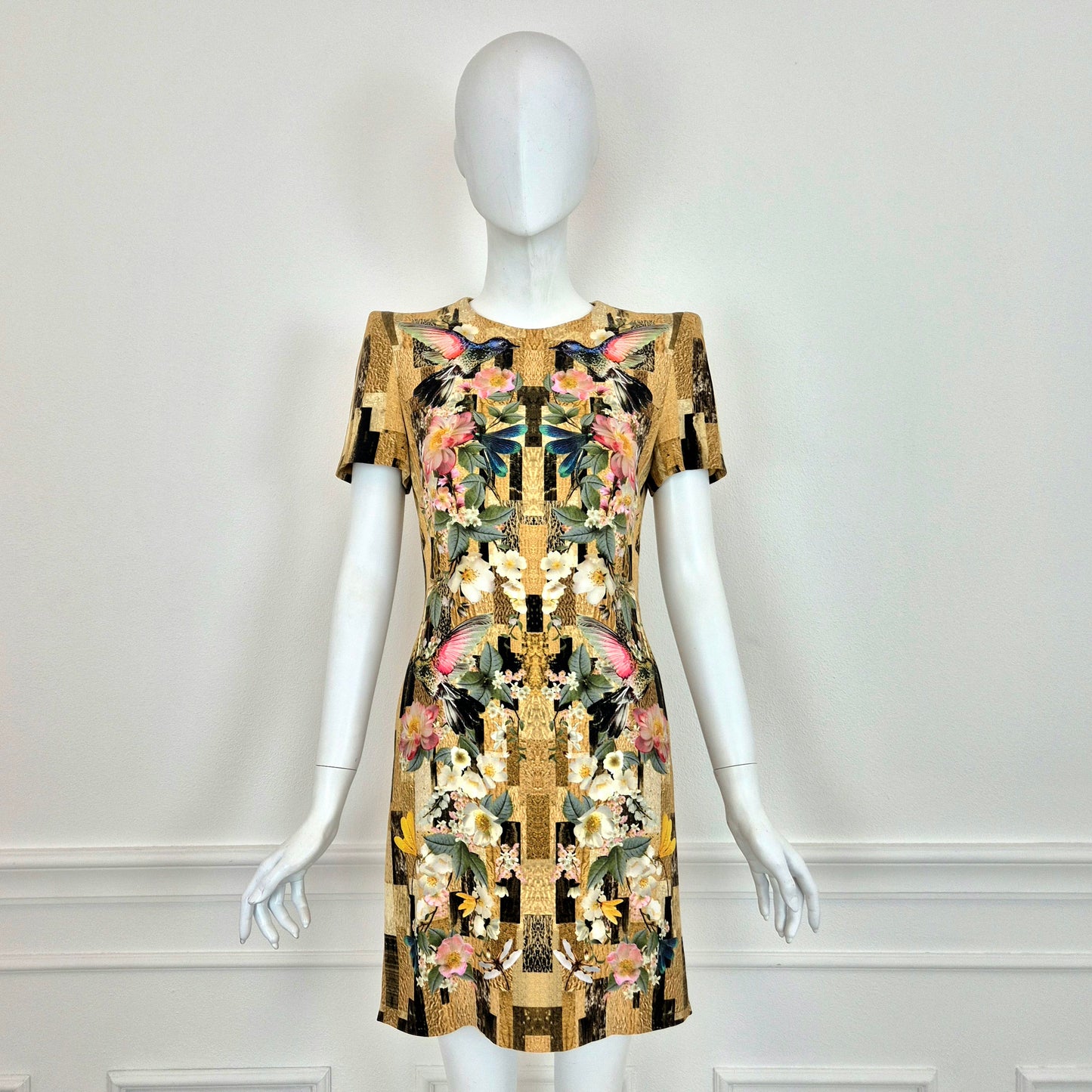 Alexander McQueen | Abito resort 2013 colibrì e libellule