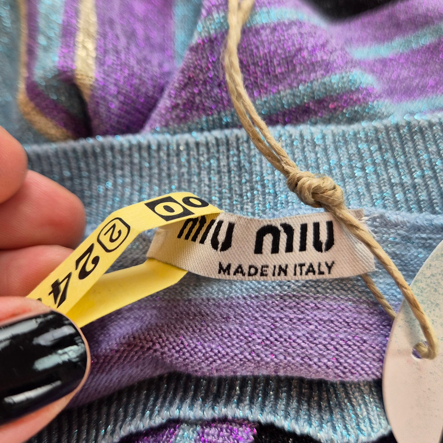 Miu Miu | Maglia lurex righe