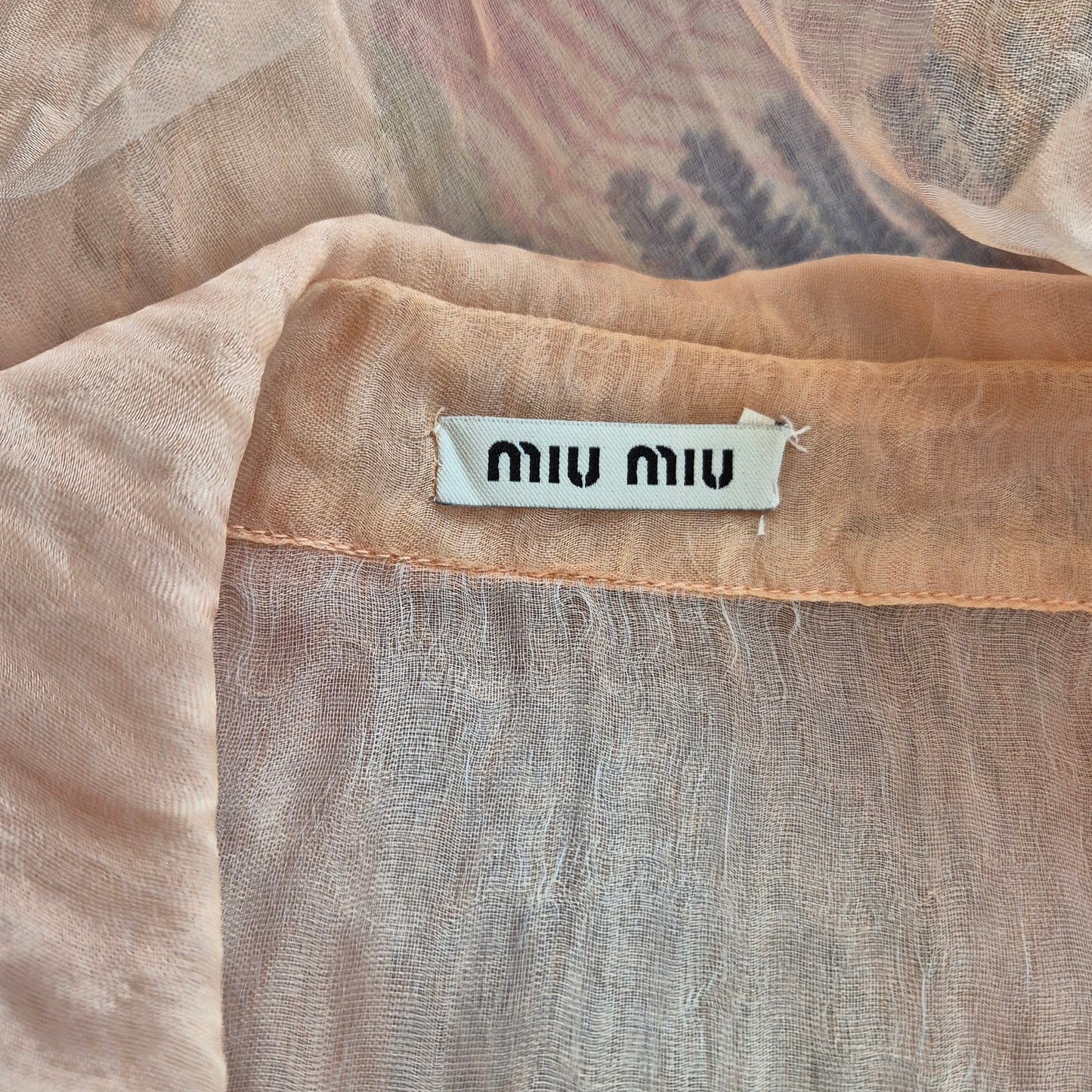 Miu Miu | Top rosa con rouches