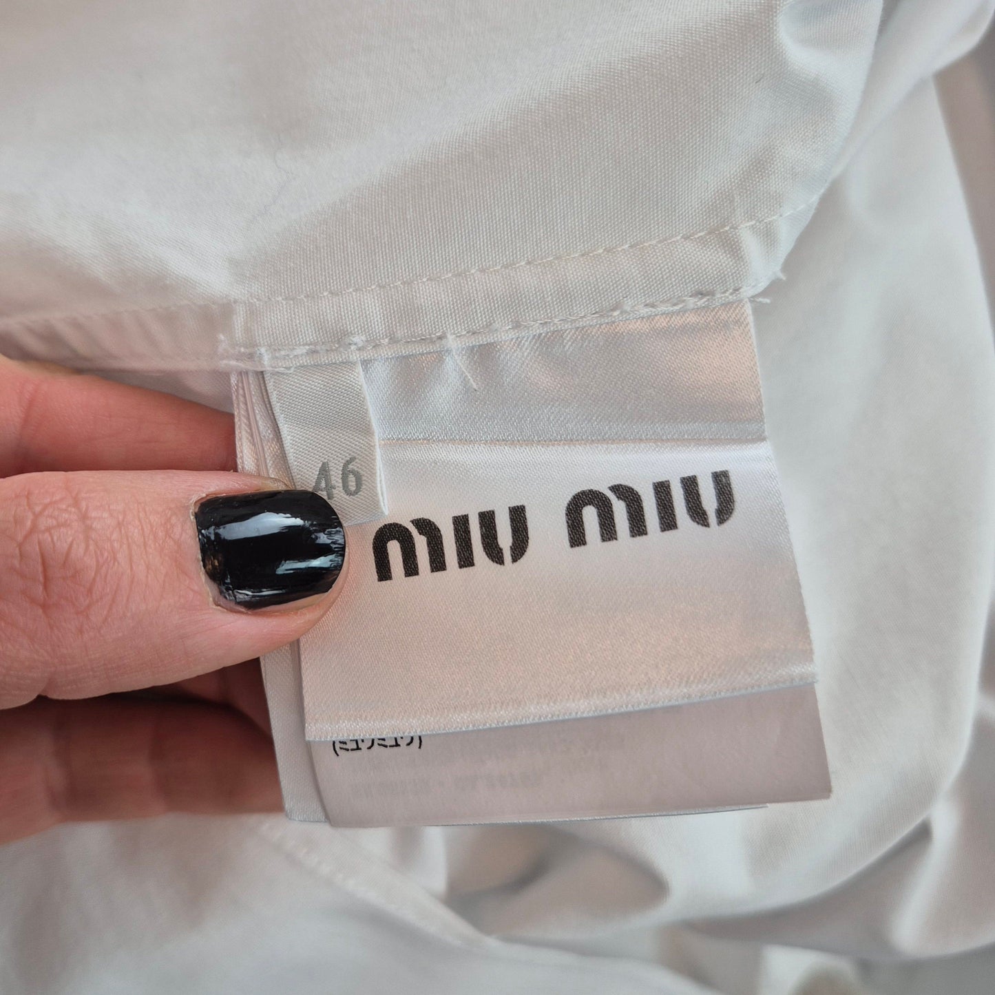 Miu Miu | Camicia bianca con logo