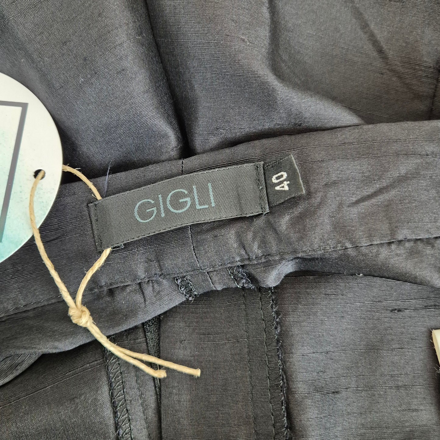 Romeo Gigli | Pantaloni neri shantung di seta