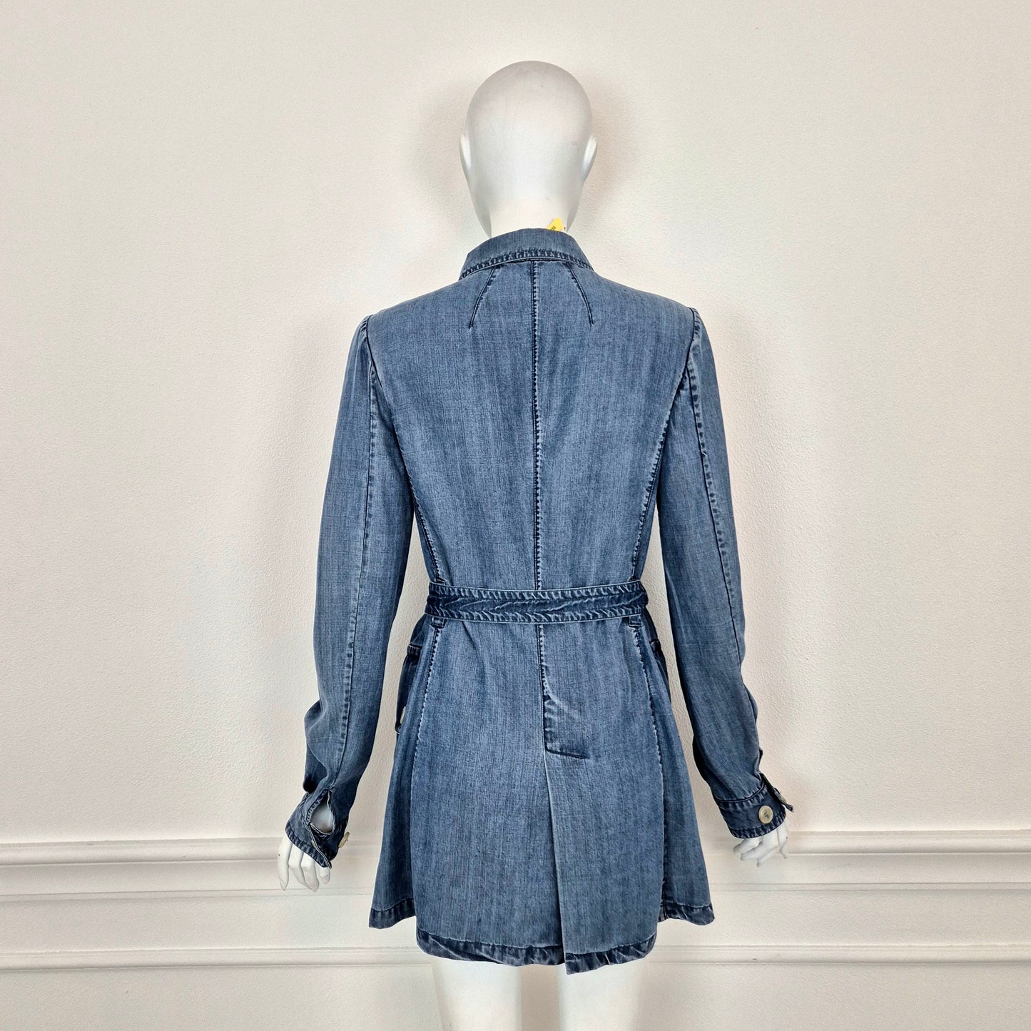 Prada | Giacca in denim leggero con cintura