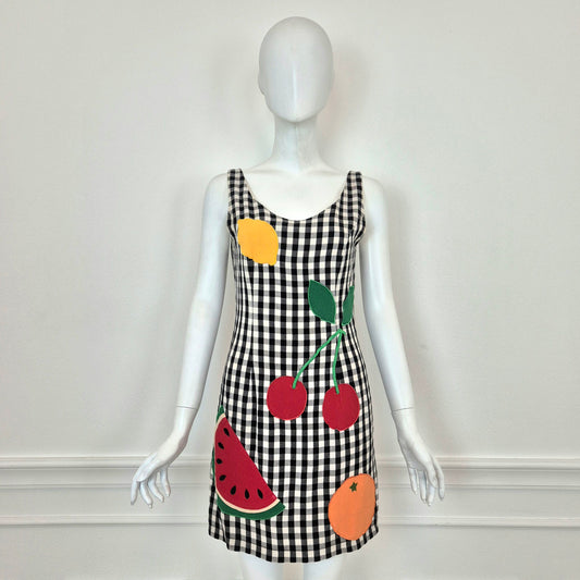 Moschino | Vichy fruit dress