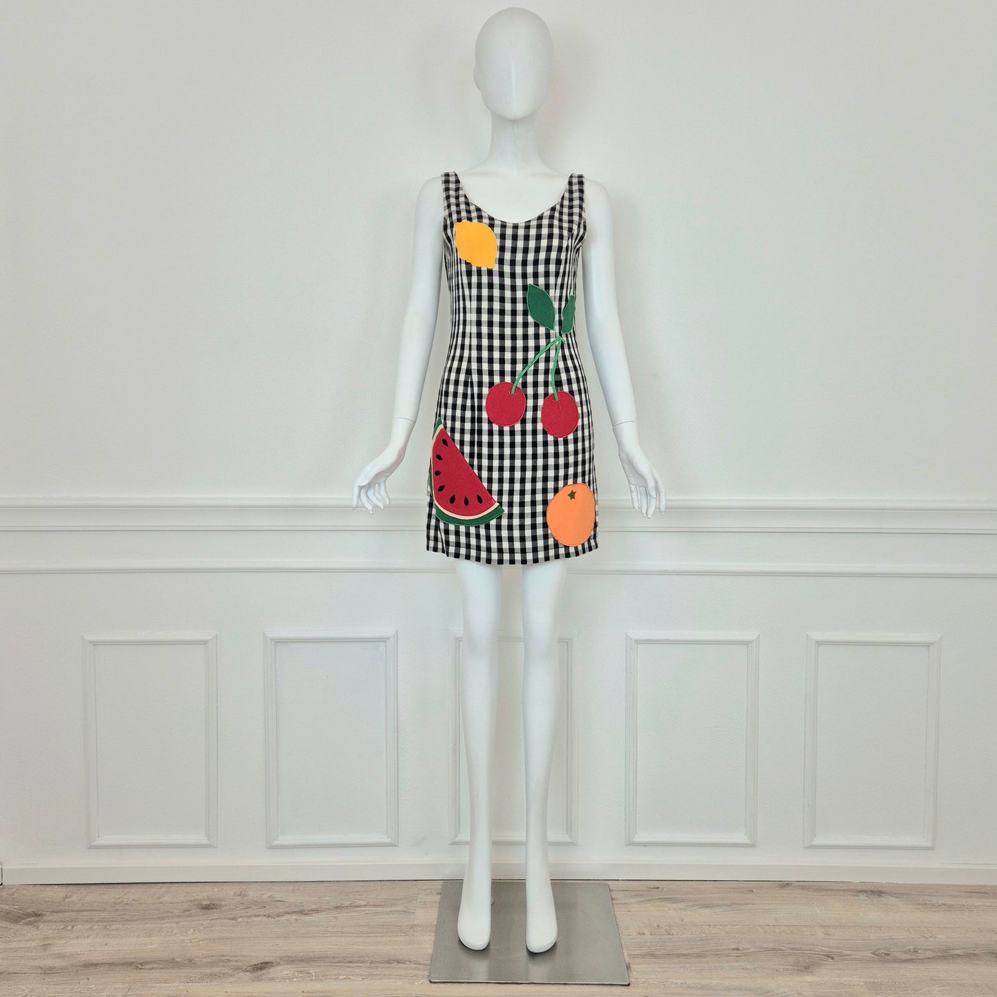 Moschino | Vichy fruit dress