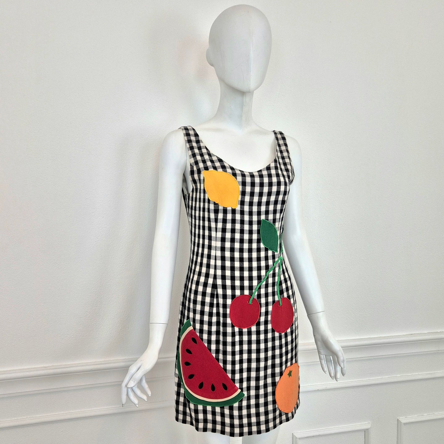 Moschino | Vichy fruit dress