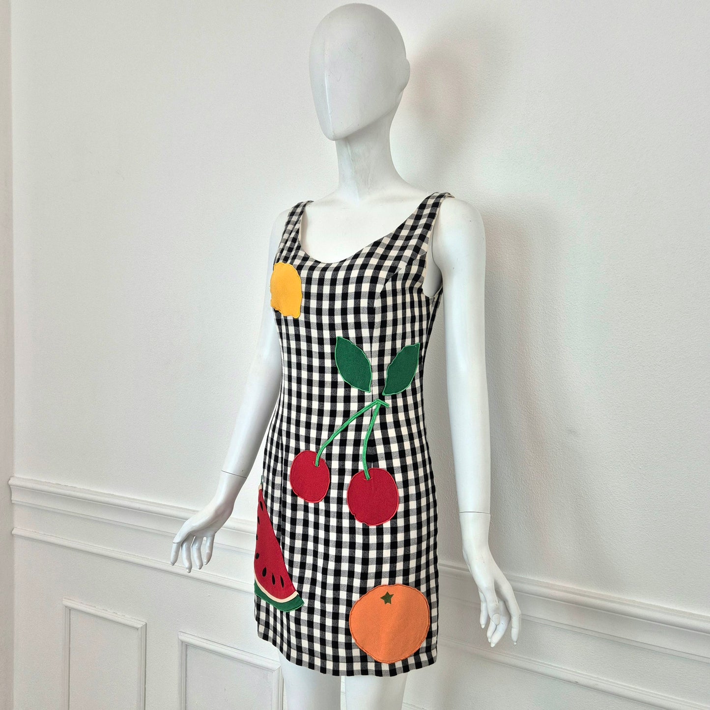 Moschino | Vichy fruit dress