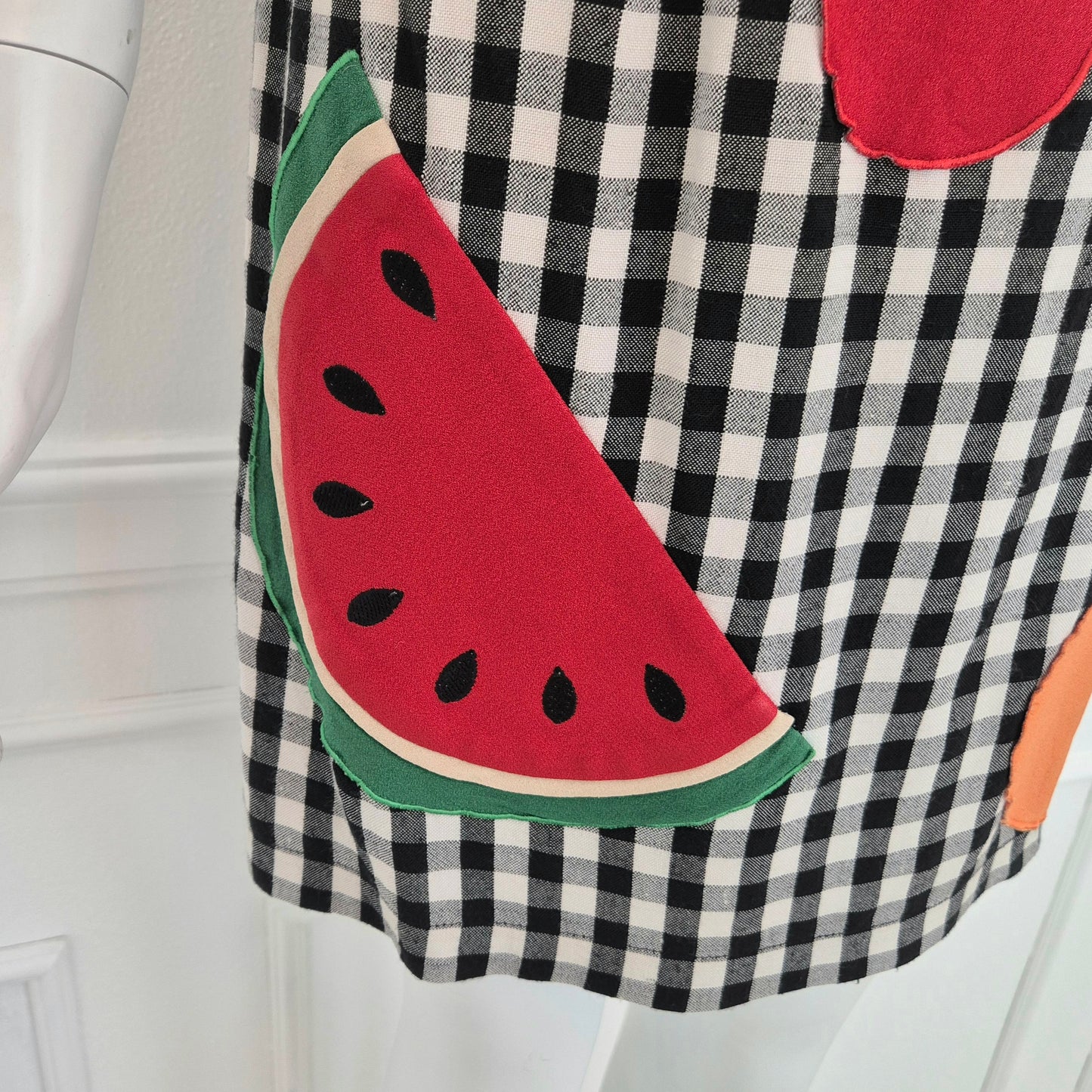 Moschino | Vichy fruit dress