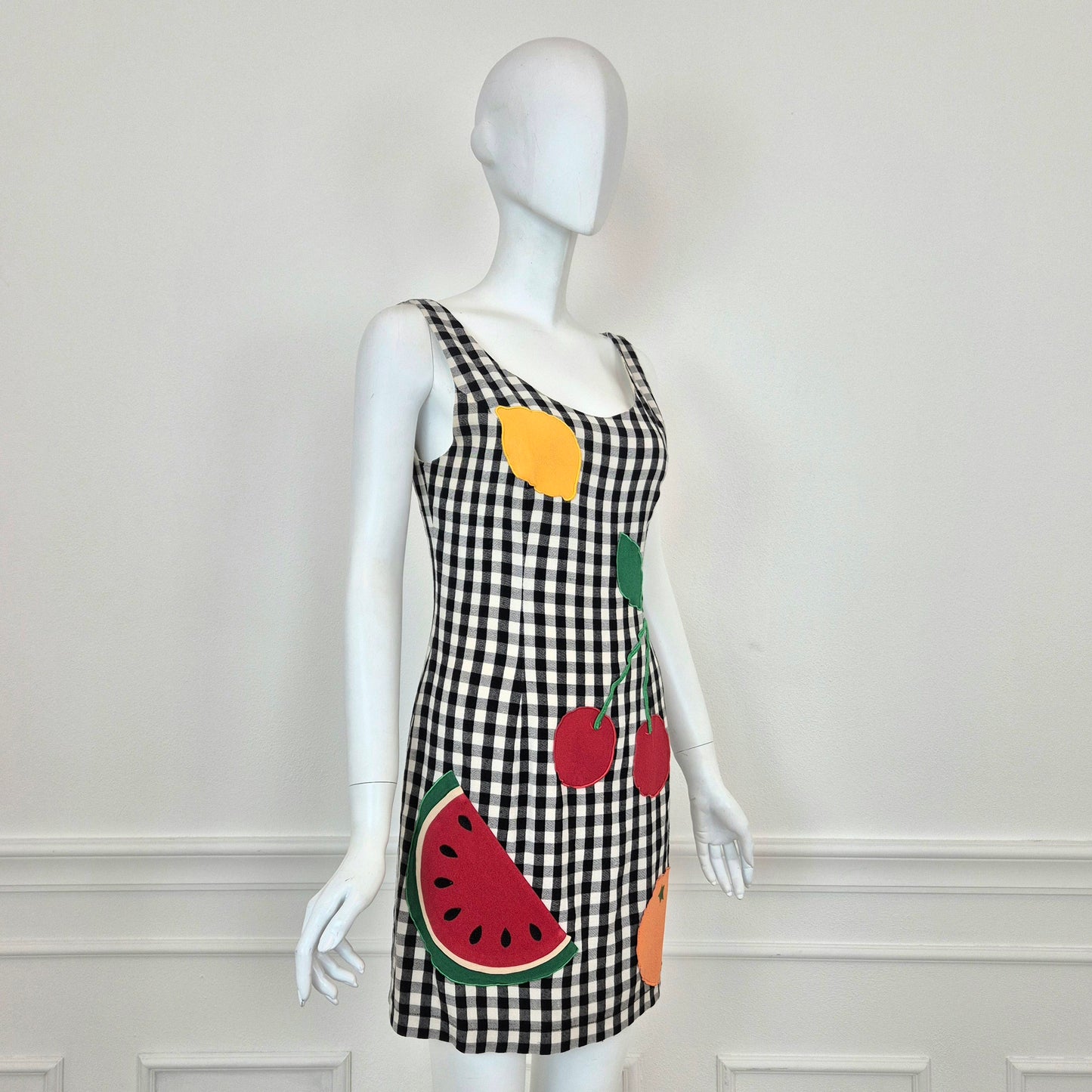 Moschino | Vichy fruit dress