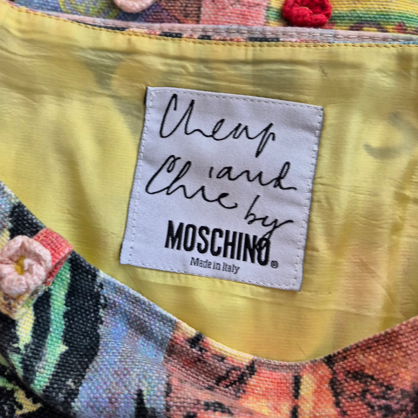 Moschino | Minigonna con stampa e cinturina