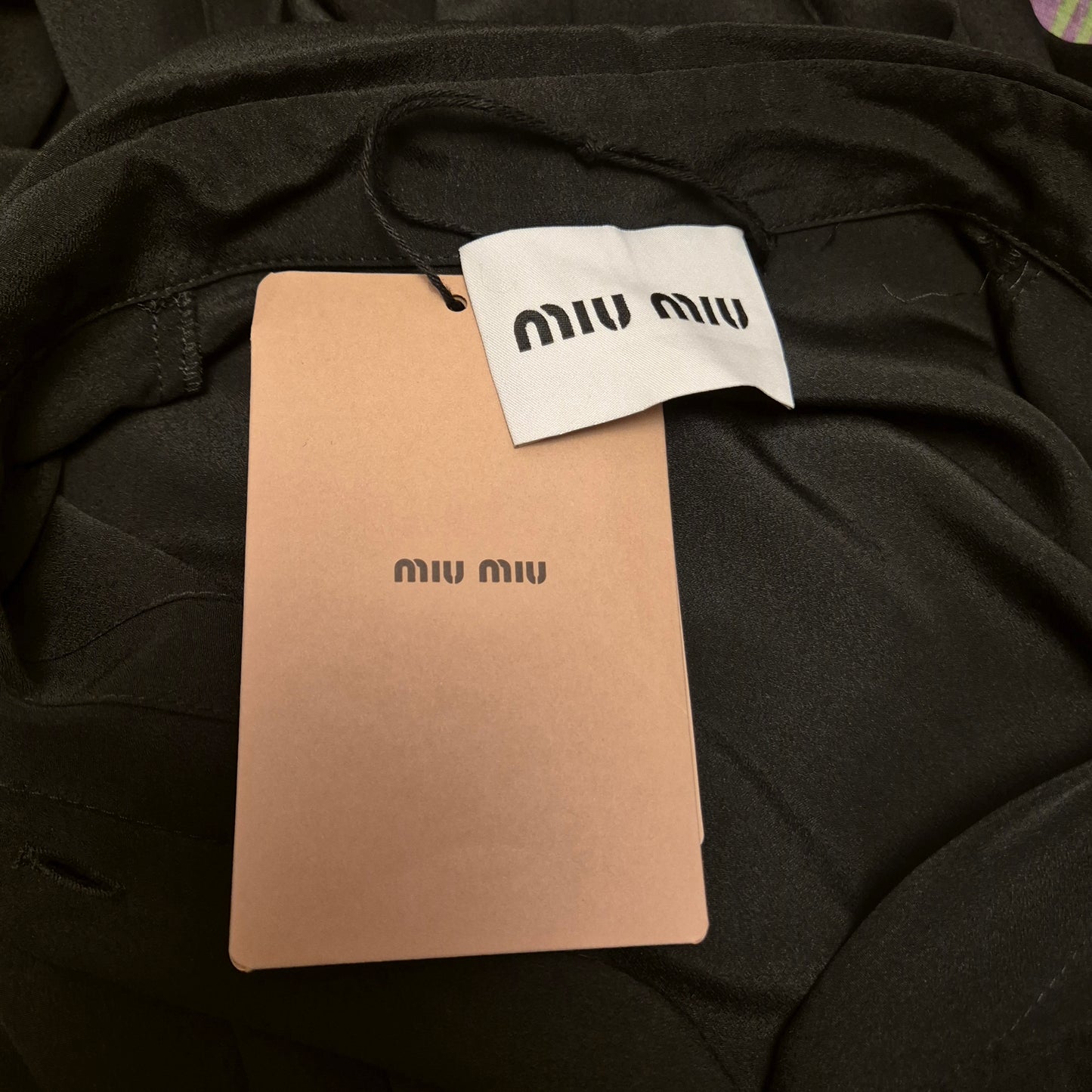 Miu Miu | Abito lungo con gonna plissettata