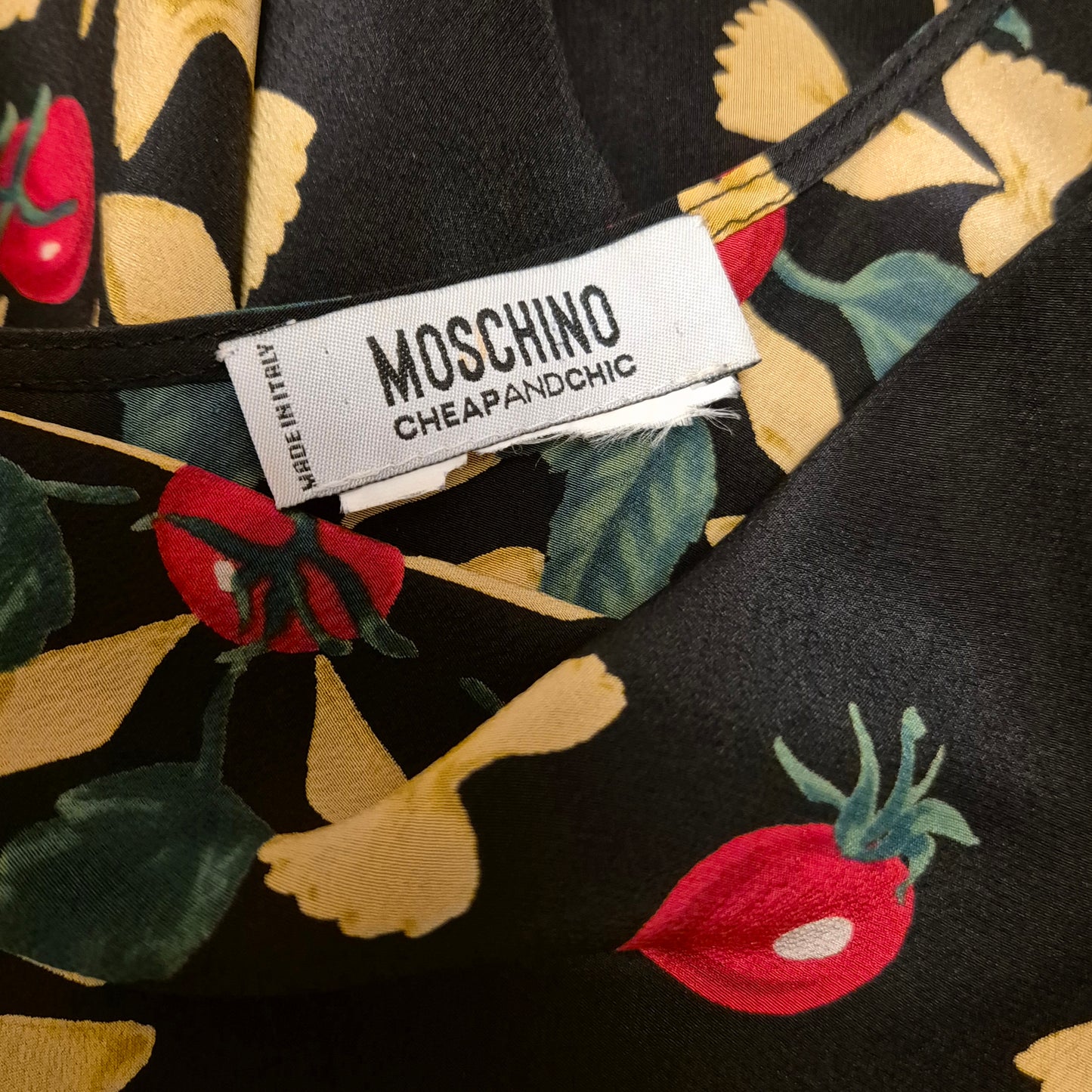 Moschino | Abito in seta - pasta print