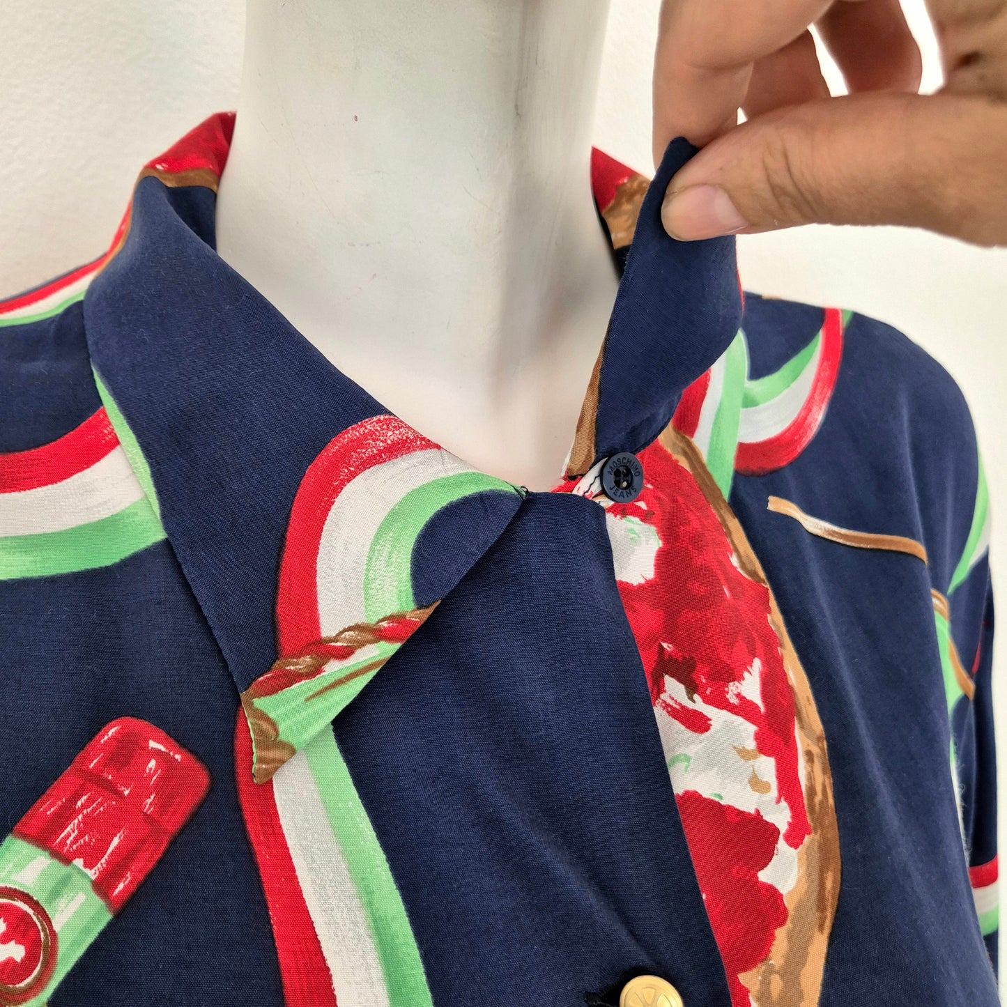 Moschino | Camicia vintage pizza print