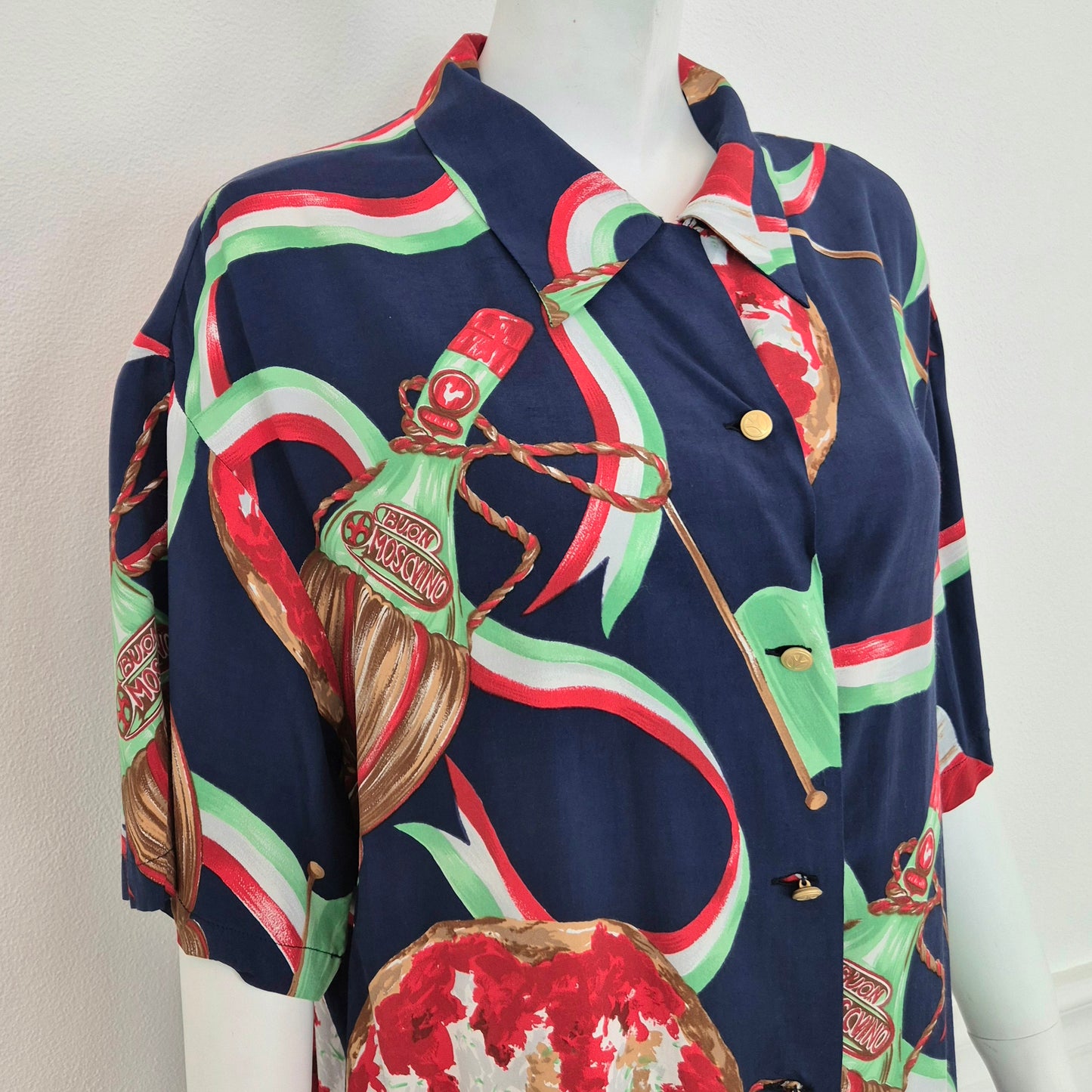 Moschino | Camicia vintage pizza print