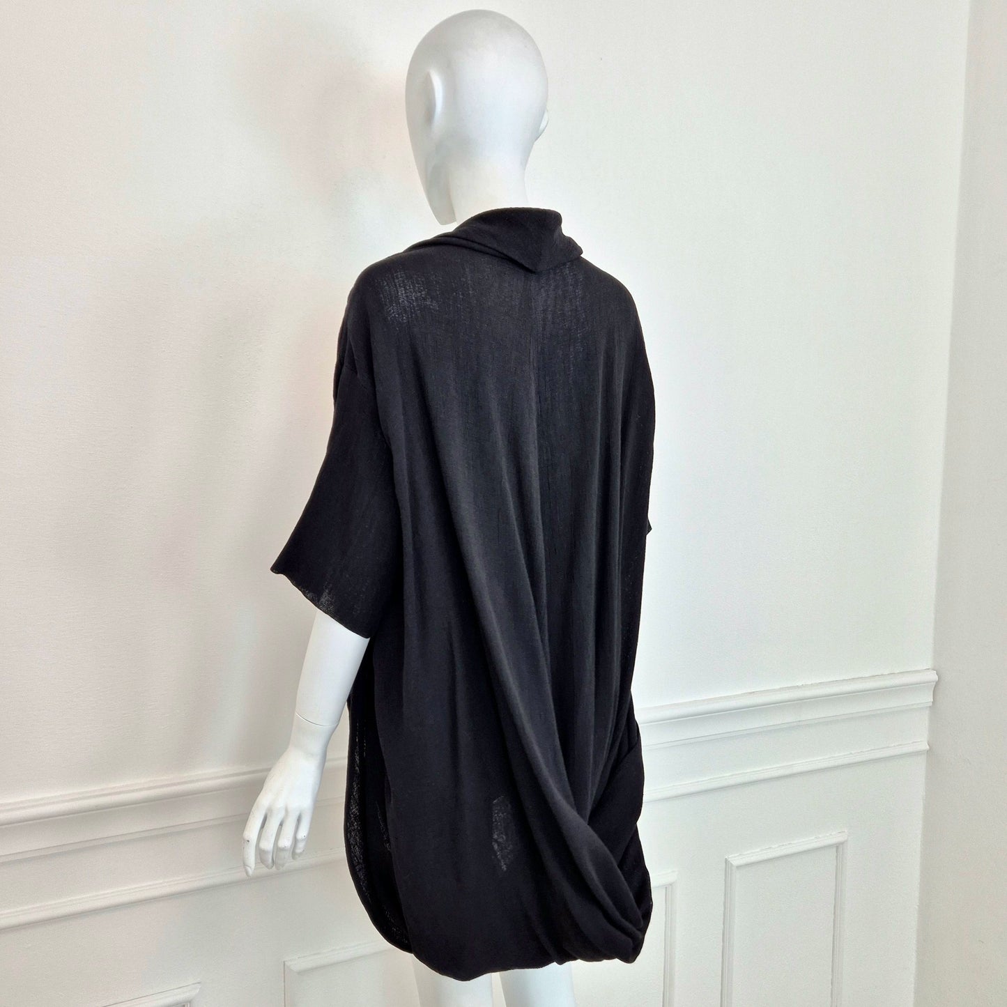 Romeo Gigli | Cardigan oversize - maglia incrociata nera