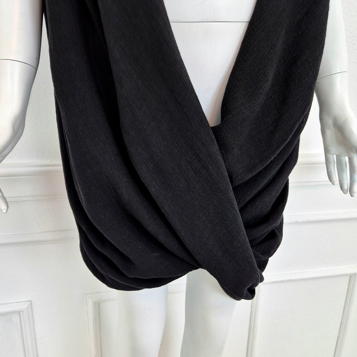 Romeo Gigli | Cardigan oversize - maglia incrociata nera