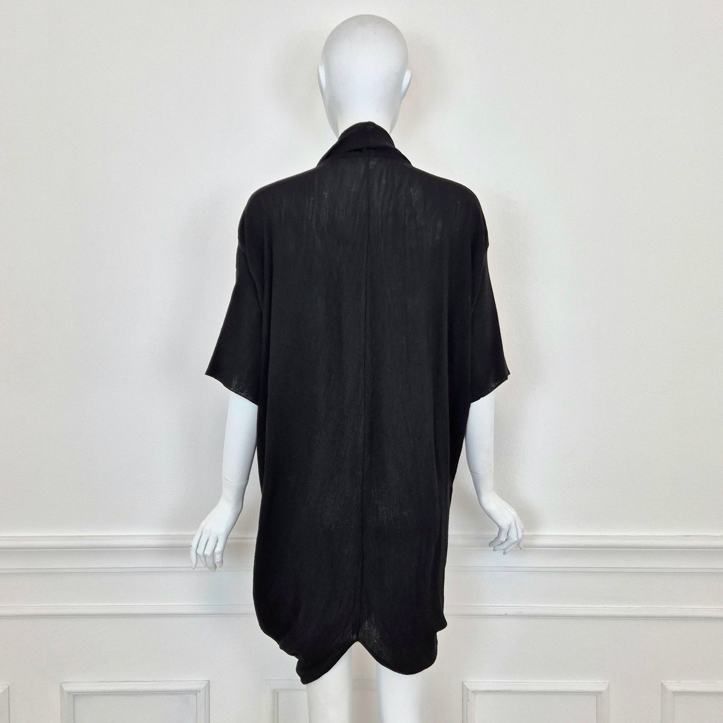 Romeo Gigli | Cardigan oversize - maglia incrociata nera