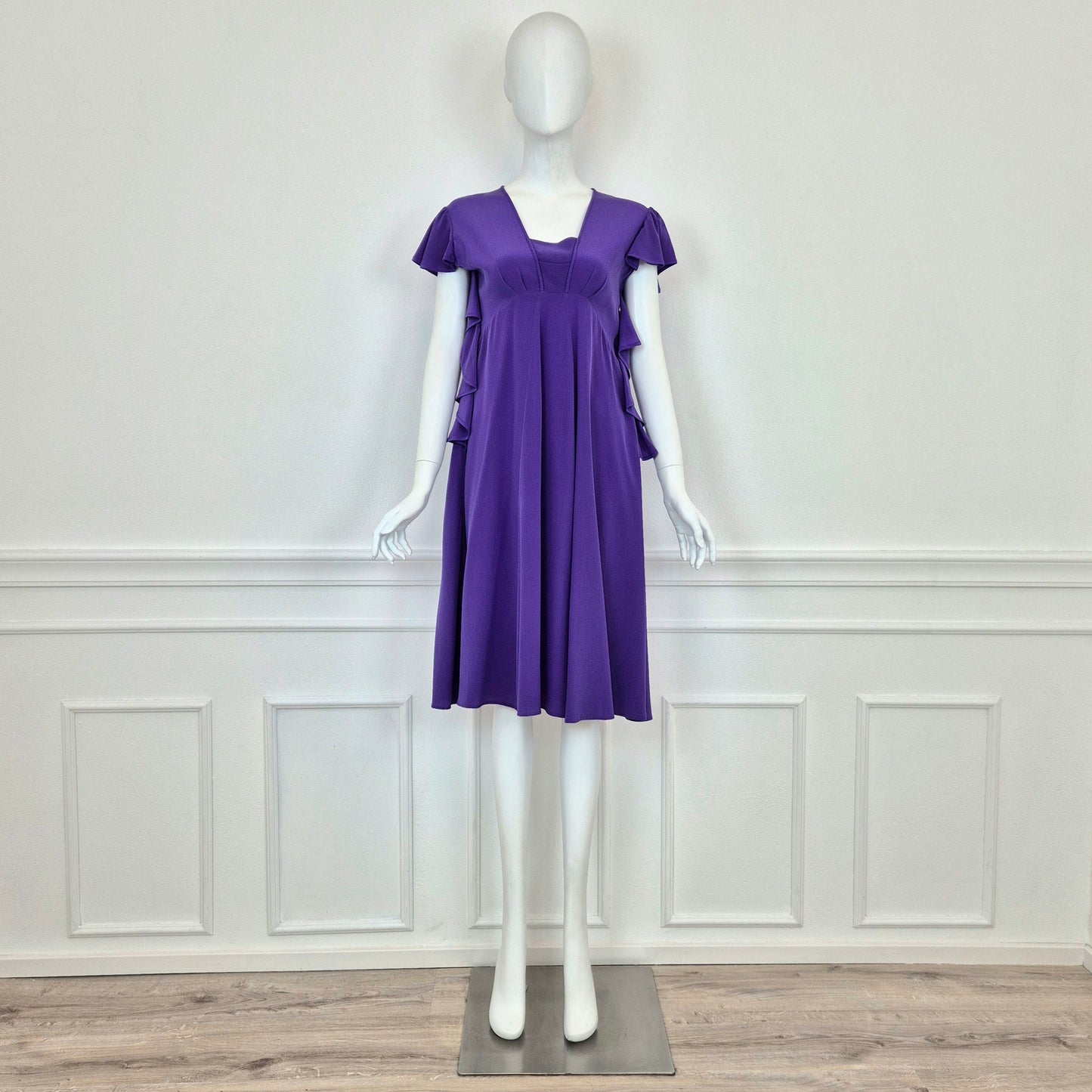 Rochas | Abito in seta viola