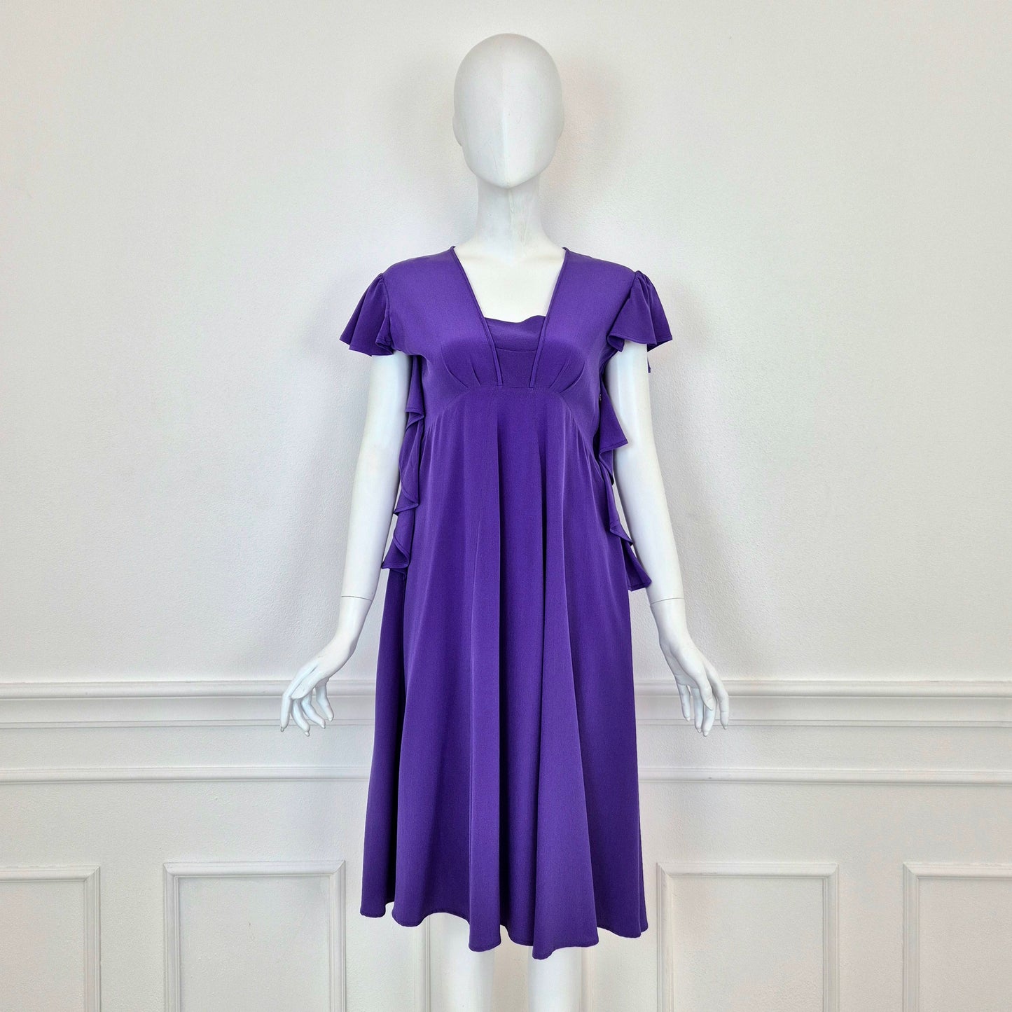 Rochas | Abito in seta viola