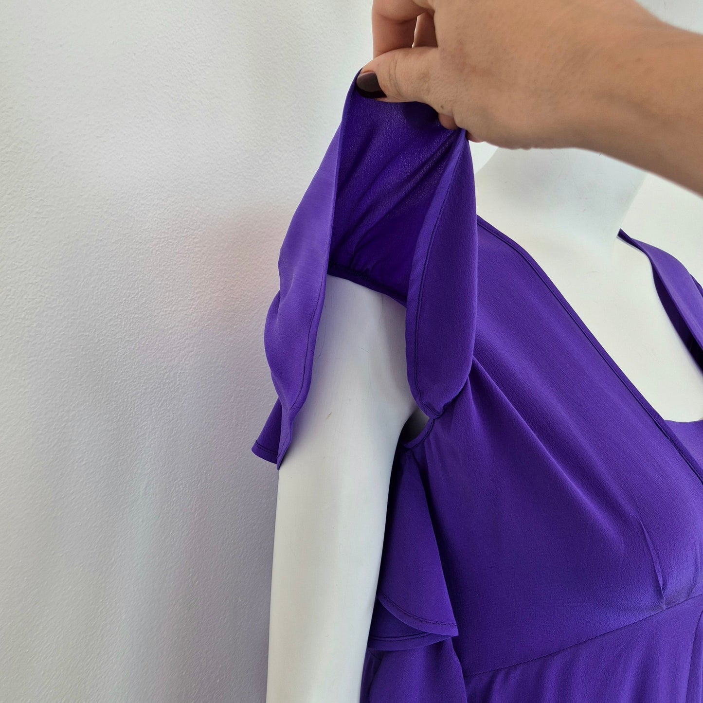 Rochas | Abito in seta viola