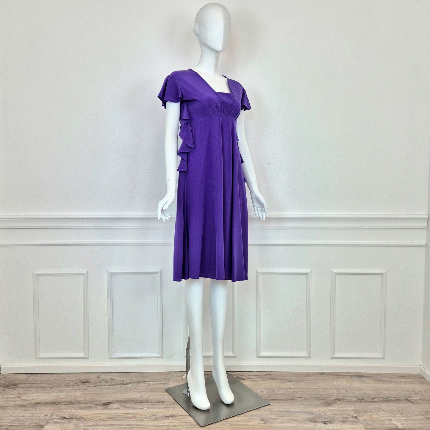 Rochas | Abito in seta viola