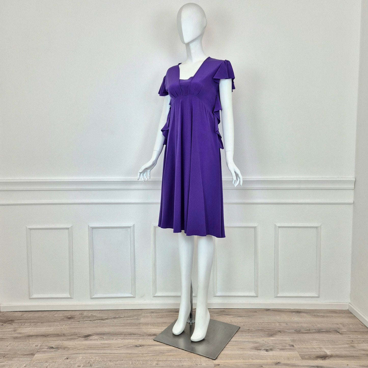 Rochas | Abito in seta viola